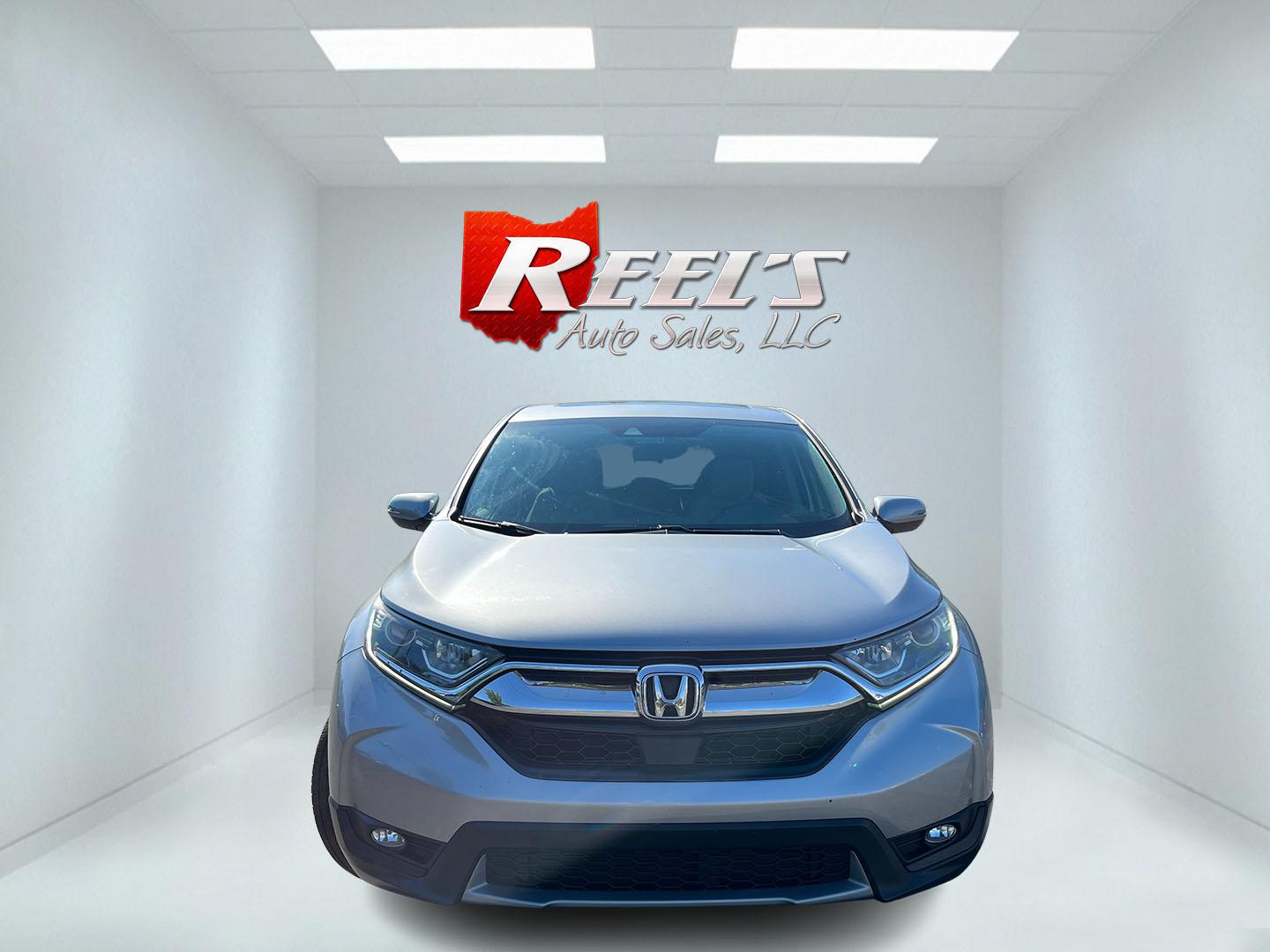 2017 Silver /Gray Honda CR-V EX AWD (2HKRW2H52HH) with an 1.5L I4 DOHC 16V TURBO engine, Automatic transmission, located at 11115 Chardon Rd. , Chardon, OH, 44024, (440) 214-9705, 41.580246, -81.241943- Photo#1