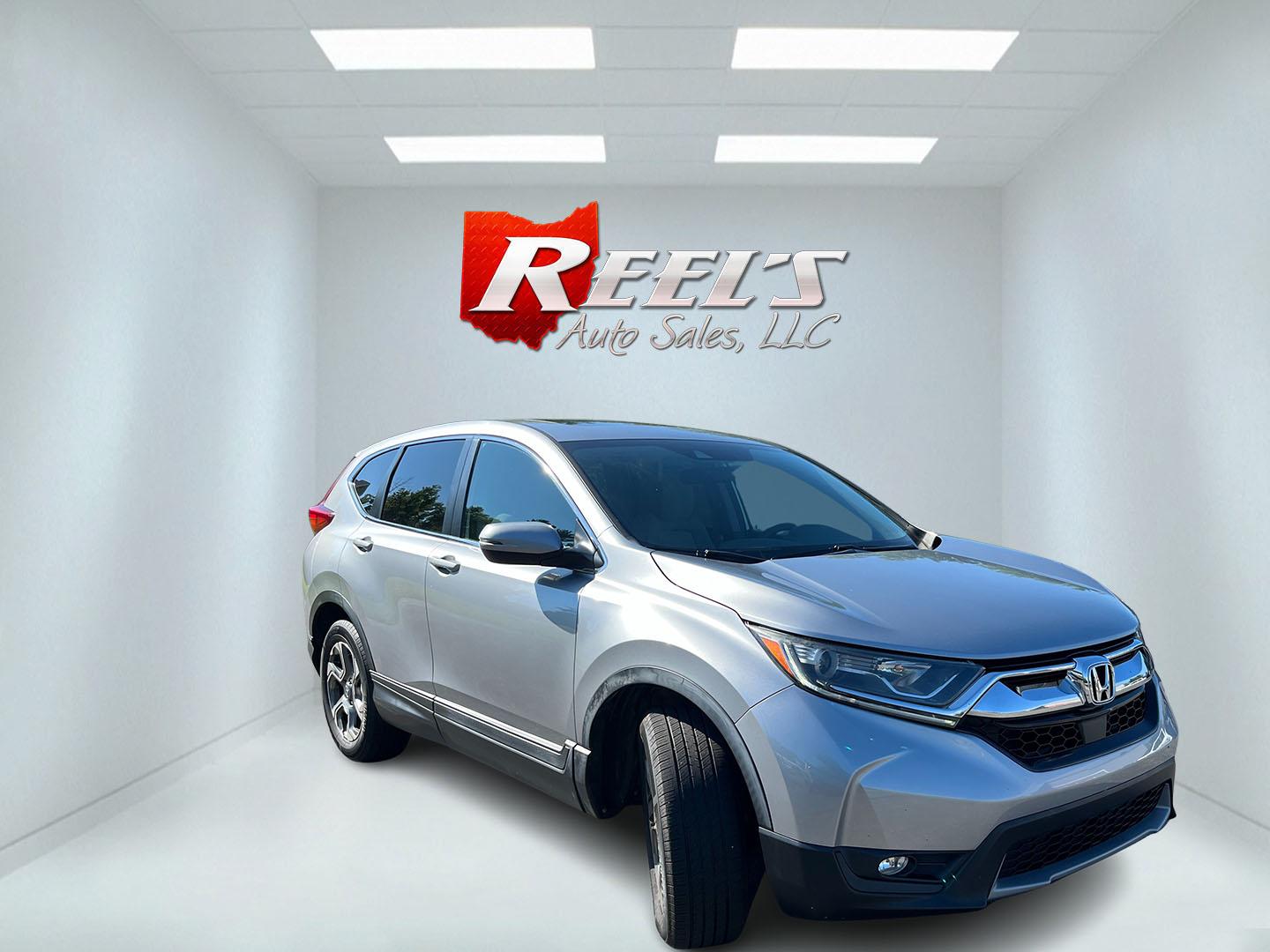 2017 Silver /Gray Honda CR-V EX AWD (2HKRW2H52HH) with an 1.5L I4 DOHC 16V TURBO engine, Automatic transmission, located at 11115 Chardon Rd. , Chardon, OH, 44024, (440) 214-9705, 41.580246, -81.241943- Photo#2