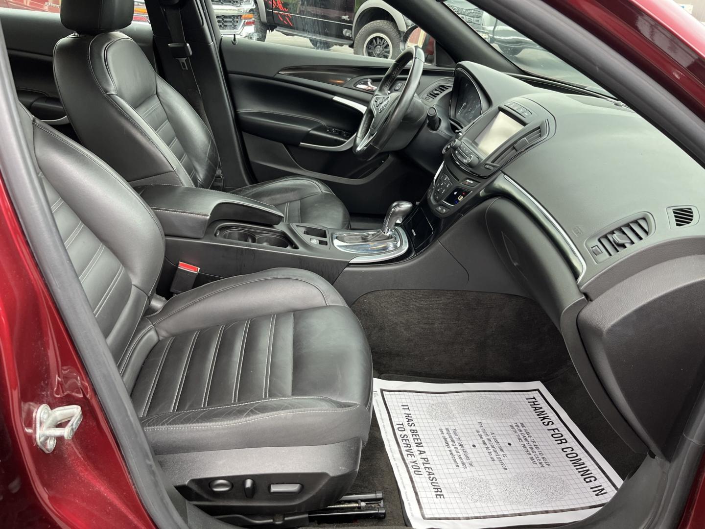 2016 Red /Black Buick Regal GS (2G4GU5GX1G9) with an 2.0L I4 DOHC 16V TURBO engine, Automatic transmission, located at 11115 Chardon Rd. , Chardon, OH, 44024, (440) 214-9705, 41.580246, -81.241943 - 2016 Buick Regal GS – Sporty Turbo Performance with Premium Features and Aggressive Styling! This 2016 Buick Regal GS is a sharp, performance-oriented sedan that delivers strong acceleration and upscale comfort in one sleek package. Powered by a responsive 2.0L Turbocharged EcoTec I4 engine paire- Photo#34