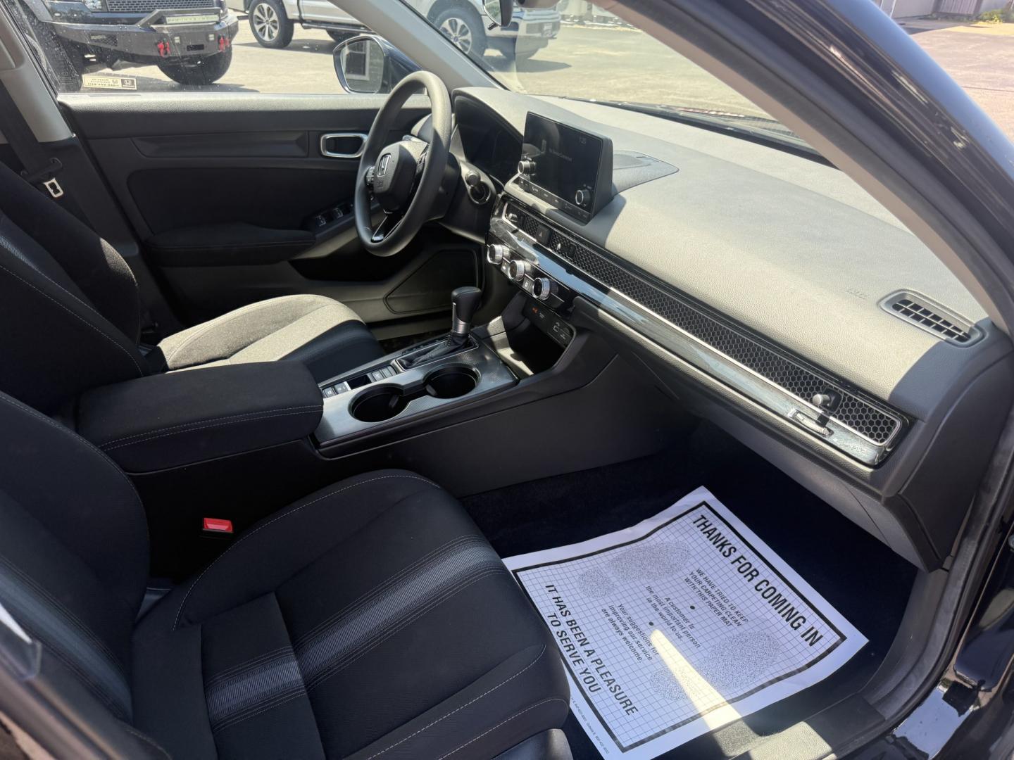 2024 Black /Black Honda Civic LX Hatchback (19XFL2H54RE) with an 2.0L I4 DOHC 16V engine, Automatic transmission, located at 547 E. Main St., Orwell, OH, 44076, (440) 437-5893, 41.535435, -80.847855 - 2024 Honda Civic LX Hatchback – Efficient, Reliable, and Loaded with Modern Safety Features! This 2024 Honda Civic LX Hatchback is a sharp, practical, and fuel-efficient choice that delivers Honda’s legendary reliability in a versatile and modern package. Powered by a smooth 2.0L Earth Dreams I- Photo#34