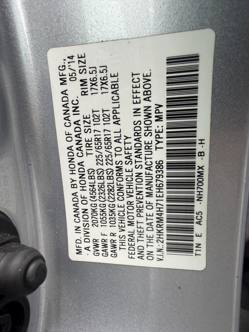 2014 Silver /Gray Honda CR-V EX-L 4WD 5-Speed AT (2HKRM4H71EH) with an 2.4L I4 DOHC 16V engine, Automatic transmission, located at 547 E. Main St., Orwell, OH, 44076, (440) 437-5893, 41.535435, -80.847855 - 2014 Honda CR-V EX-L 4WD – Premium Compact SUV with Fresh Service and Honda Reliability! This 2014 Honda CR-V EX-L 4WD is a clean, well-maintained compact SUV that offers upscale comfort and proven all-weather capability. Powered by a smooth 2.4L I4 engine paired with a durable 5-speed automatic- Photo#38