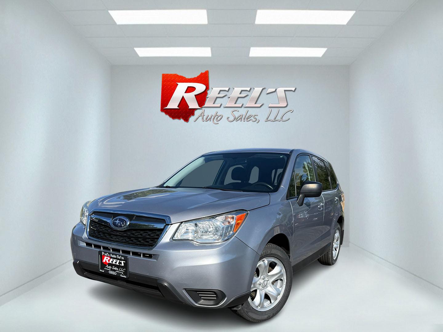 2016 Silver /Black Subaru Forester 2.5i PZEV CVT (JF2SJAAC4GH) with an 2.5L H4 DOHC 16V engine, Automatic transmission, located at 11115 Chardon Rd. , Chardon, OH, 44024, (440) 214-9705, 41.580246, -81.241943 - 2016 Subaru Forester 2.5i PZEV AWD – Reliable, Efficient, and Freshly Serviced! This 2016 Subaru Forester 2.5i PZEV is a clean and capable compact SUV that offers excellent all-weather performance and peace of mind. Powered by a smooth 2.5L H4 engine paired with Subaru’s legendary Symmetrical A- Photo#0