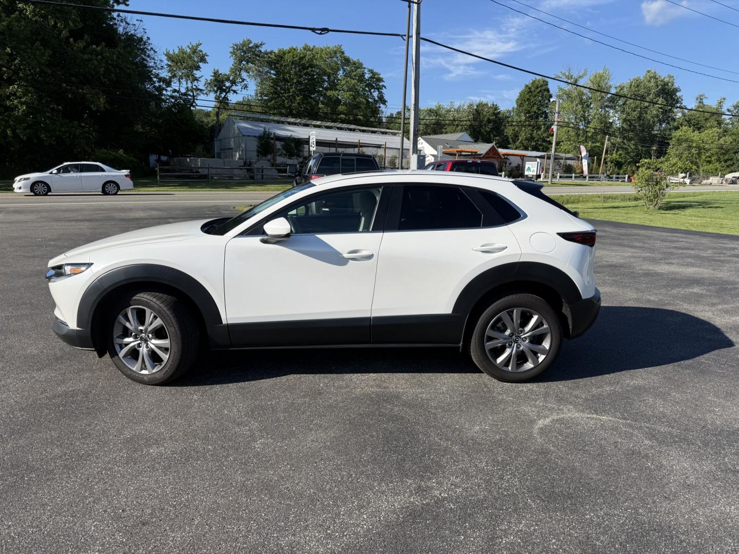 2021 White /Black Mazda CX-30 Select W/ Preferred Pkg AWD (3MVDMBCL6MM) with an 2.5L I4 DOHC 16V engine, Automatic transmission, located at 11115 Chardon Rd. , Chardon, OH, 44024, (440) 214-9705, 41.580246, -81.241943 - 2021 Mazda CX-30 AWD – Premium Compact SUV with Sharp Styling, Strong Safety, and Excellent Efficiency! This 2021 Mazda CX-30 AWD is a stylish and well-equipped compact crossover that delivers a premium driving experience in a fun-to-drive package. Powered by a smooth 2.5L I4 engine paired with a- Photo#36
