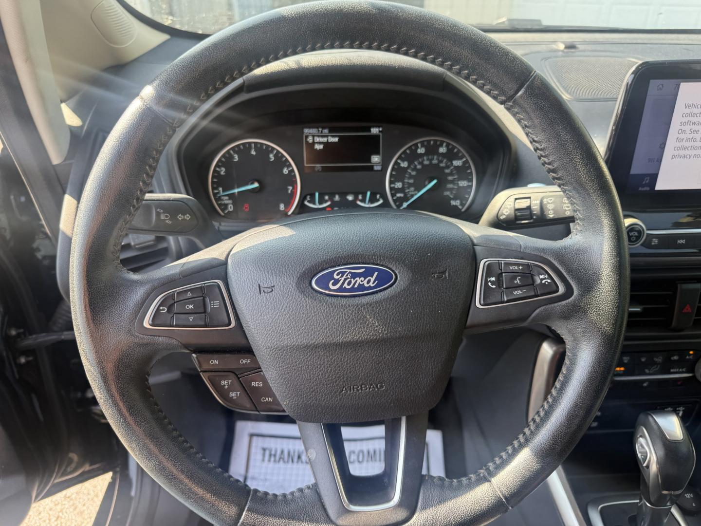 2020 Black /Black Ford EcoSport SES AWD (MAJ6S3JL4LC) with an 2.0L I4 DOHC 16V engine, Automatic transmission, located at 547 E. Main St., Orwell, OH, 44076, (440) 437-5893, 41.535435, -80.847855 - 2020 Ford EcoSport SES 4WD – Compact, Efficient, and Sporty with Fresh Tires! This 2020 Ford EcoSport SES 4WD is a fun, capable, and fuel-efficient small SUV that’s perfect for daily driving and light adventures. Powered by a responsive 2.0L I4 Duratec engine paired with a smooth 6-speed automa- Photo#12