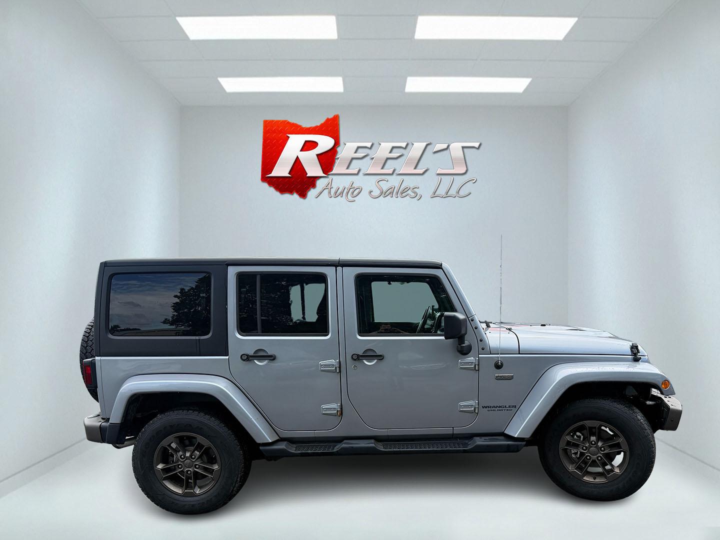 2016 Silver /Brown Jeep Wrangler Unlimited Sahara 4WD (1C4HJWEG5GL) with an 3.6L V6 DOHC 24V engine, Automatic transmission, located at 547 E. Main St., Orwell, OH, 44076, (440) 437-5893, 41.535435, -80.847855 - 2016 Jeep Wrangler Unlimited Sahara 75th Anniversary Edition 4WD – Special Edition with Premium Leather and Trail-Ready Capability! This 2016 Jeep Wrangler Unlimited Sahara 75th Anniversary Edition 4WD is a standout model that celebrates Jeep heritage with exclusive styling and premium upgrades.- Photo#27