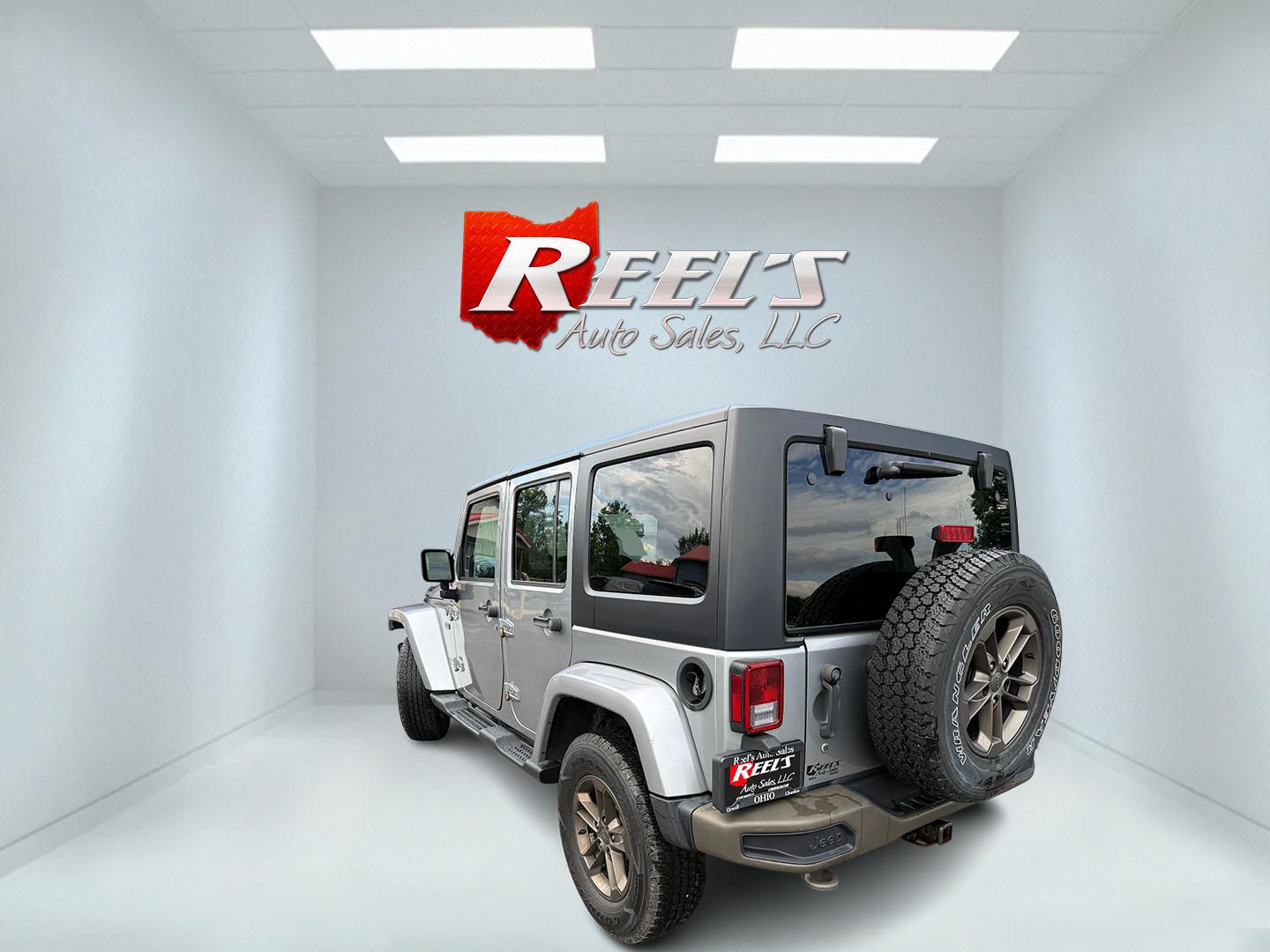 2016 Silver /Brown Jeep Wrangler Unlimited Sahara 4WD (1C4HJWEG5GL) with an 3.6L V6 DOHC 24V engine, Automatic transmission, located at 547 E. Main St., Orwell, OH, 44076, (440) 437-5893, 41.535435, -80.847855 - 2016 Jeep Wrangler Unlimited Sahara 75th Anniversary Edition 4WD – Special Edition with Premium Leather and Trail-Ready Capability! This 2016 Jeep Wrangler Unlimited Sahara 75th Anniversary Edition 4WD is a standout model that celebrates Jeep heritage with exclusive styling and premium upgrades.- Photo#31
