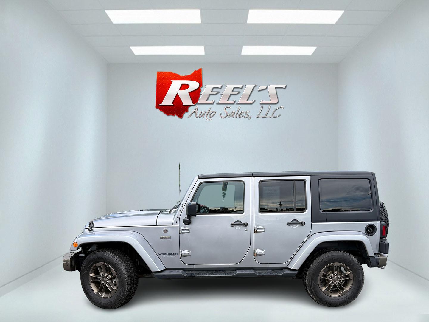 2016 Silver /Brown Jeep Wrangler Unlimited Sahara 4WD (1C4HJWEG5GL) with an 3.6L V6 DOHC 24V engine, Automatic transmission, located at 547 E. Main St., Orwell, OH, 44076, (440) 437-5893, 41.535435, -80.847855 - 2016 Jeep Wrangler Unlimited Sahara 75th Anniversary Edition 4WD – Special Edition with Premium Leather and Trail-Ready Capability! This 2016 Jeep Wrangler Unlimited Sahara 75th Anniversary Edition 4WD is a standout model that celebrates Jeep heritage with exclusive styling and premium upgrades.- Photo#34