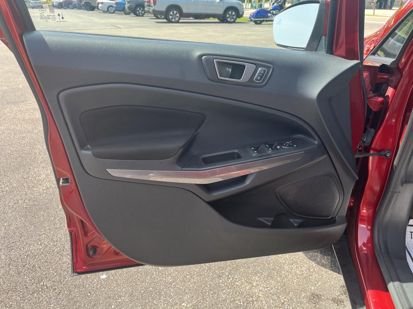 2020 Red /Black Ford EcoSport SE AWD (MAJ6S3GLXLC) with an 2.0L I4 DOHC 16V engine, Automatic transmission, located at 11115 Chardon Rd. , Chardon, OH, 44024, (440) 214-9705, 41.580246, -81.241943 - 2020 Ford EcoSport SE 4WD – Compact, Efficient, and Ready for Daily Adventures! This sharp 2020 Ford EcoSport SE 4WD is a fun, practical, and fuel-efficient small SUV that’s perfect for city driving and weekend getaways. Powered by a responsive 2.0L I4 Duratec engine paired with a smooth 6-spee- Photo#14