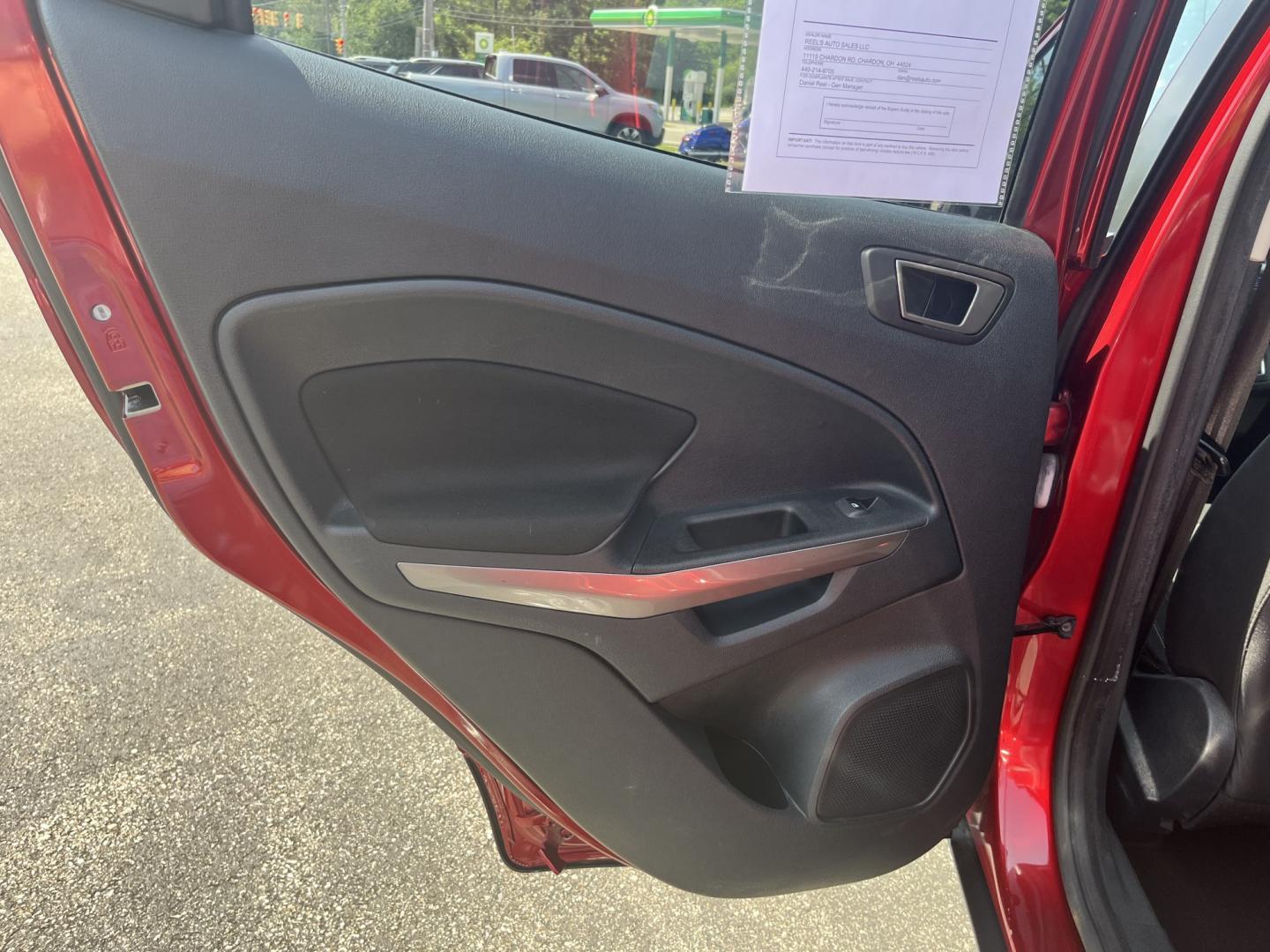 2020 Red /Black Ford EcoSport SE AWD (MAJ6S3GLXLC) with an 2.0L I4 DOHC 16V engine, Automatic transmission, located at 11115 Chardon Rd. , Chardon, OH, 44024, (440) 214-9705, 41.580246, -81.241943 - 2020 Ford EcoSport SE 4WD – Compact, Efficient, and Ready for Daily Adventures! This sharp 2020 Ford EcoSport SE 4WD is a fun, practical, and fuel-efficient small SUV that’s perfect for city driving and weekend getaways. Powered by a responsive 2.0L I4 Duratec engine paired with a smooth 6-spee- Photo#28