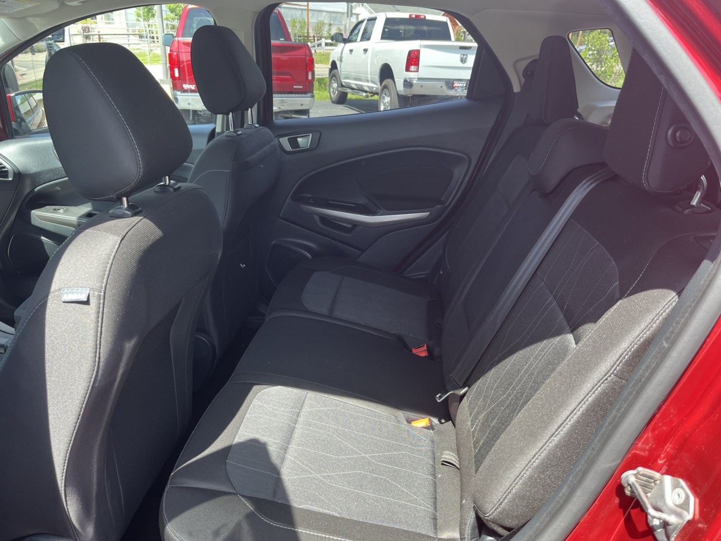 2020 Red /Black Ford EcoSport SE AWD (MAJ6S3GLXLC) with an 2.0L I4 DOHC 16V engine, Automatic transmission, located at 11115 Chardon Rd. , Chardon, OH, 44024, (440) 214-9705, 41.580246, -81.241943 - 2020 Ford EcoSport SE 4WD – Compact, Efficient, and Ready for Daily Adventures! This sharp 2020 Ford EcoSport SE 4WD is a fun, practical, and fuel-efficient small SUV that’s perfect for city driving and weekend getaways. Powered by a responsive 2.0L I4 Duratec engine paired with a smooth 6-spee- Photo#29