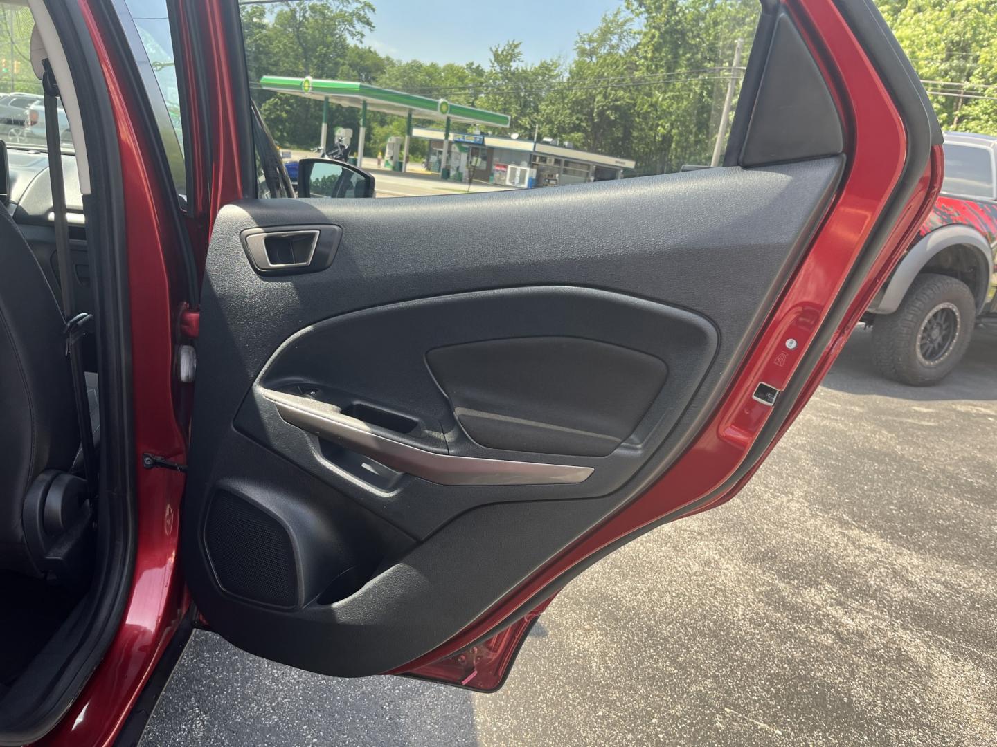 2020 Red /Black Ford EcoSport SE AWD (MAJ6S3GLXLC) with an 2.0L I4 DOHC 16V engine, Automatic transmission, located at 11115 Chardon Rd. , Chardon, OH, 44024, (440) 214-9705, 41.580246, -81.241943 - 2020 Ford EcoSport SE 4WD – Compact, Efficient, and Ready for Daily Adventures! This sharp 2020 Ford EcoSport SE 4WD is a fun, practical, and fuel-efficient small SUV that’s perfect for city driving and weekend getaways. Powered by a responsive 2.0L I4 Duratec engine paired with a smooth 6-spee- Photo#31
