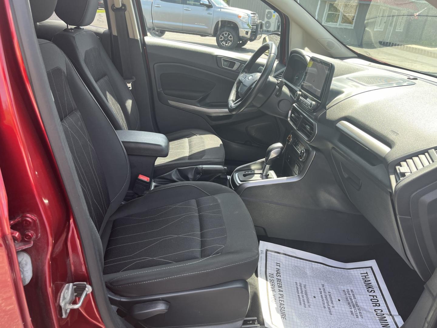 2020 Red /Black Ford EcoSport SE AWD (MAJ6S3GLXLC) with an 2.0L I4 DOHC 16V engine, Automatic transmission, located at 11115 Chardon Rd. , Chardon, OH, 44024, (440) 214-9705, 41.580246, -81.241943 - 2020 Ford EcoSport SE 4WD – Compact, Efficient, and Ready for Daily Adventures! This sharp 2020 Ford EcoSport SE 4WD is a fun, practical, and fuel-efficient small SUV that’s perfect for city driving and weekend getaways. Powered by a responsive 2.0L I4 Duratec engine paired with a smooth 6-spee- Photo#34