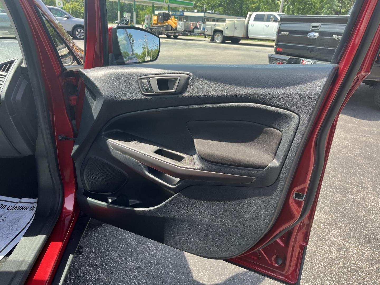 2020 Red /Black Ford EcoSport SE AWD (MAJ6S3GLXLC) with an 2.0L I4 DOHC 16V engine, Automatic transmission, located at 11115 Chardon Rd. , Chardon, OH, 44024, (440) 214-9705, 41.580246, -81.241943 - 2020 Ford EcoSport SE 4WD – Compact, Efficient, and Ready for Daily Adventures! This sharp 2020 Ford EcoSport SE 4WD is a fun, practical, and fuel-efficient small SUV that’s perfect for city driving and weekend getaways. Powered by a responsive 2.0L I4 Duratec engine paired with a smooth 6-spee- Photo#33