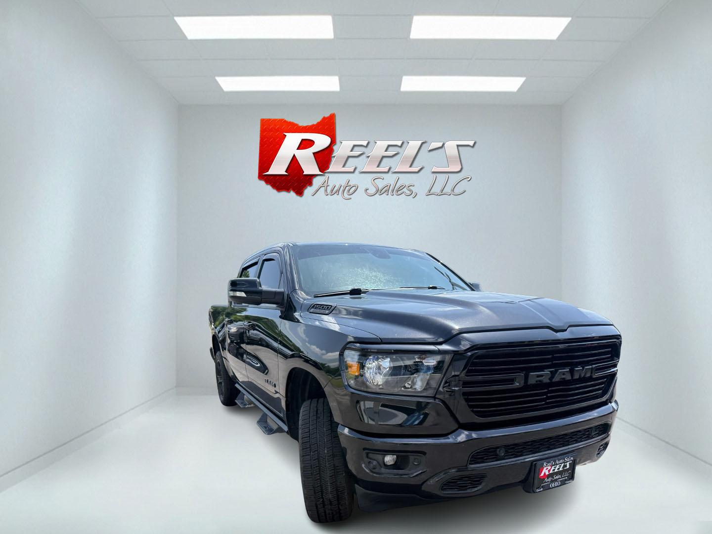 2020 Black /Black RAM 1500 Big Horn Crew Cab SWB 4WD (1C6SRFFT5LN) with an 5.7L V8 OHV 16V engine, Automatic transmission, located at 547 E. Main St., Orwell, OH, 44076, (440) 437-5893, 41.535435, -80.847855 - 2020 Ram 1500 Big Horn Crew Cab 4WD – Night Edition with HEMI Power and Strong Towing Capability! This 2020 Ram 1500 Big Horn Crew Cab 4WD is a sharp, well-equipped full-size truck that blends modern style with real capability. Powered by the legendary 5.7L HEMI V8 engine paired with a smooth 8-s- Photo#2