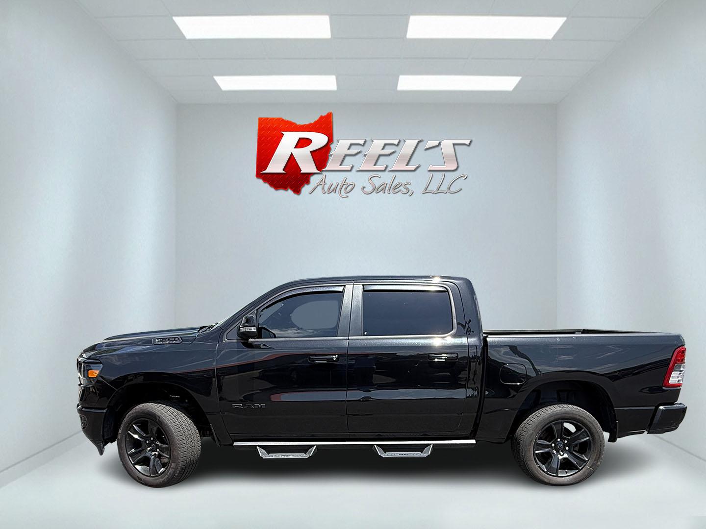 2020 Black /Black RAM 1500 Big Horn Crew Cab SWB 4WD (1C6SRFFT5LN) with an 5.7L V8 OHV 16V engine, Automatic transmission, located at 547 E. Main St., Orwell, OH, 44076, (440) 437-5893, 41.535435, -80.847855 - 2020 Ram 1500 Big Horn Crew Cab 4WD – Night Edition with HEMI Power and Strong Towing Capability! This 2020 Ram 1500 Big Horn Crew Cab 4WD is a sharp, well-equipped full-size truck that blends modern style with real capability. Powered by the legendary 5.7L HEMI V8 engine paired with a smooth 8-s- Photo#39