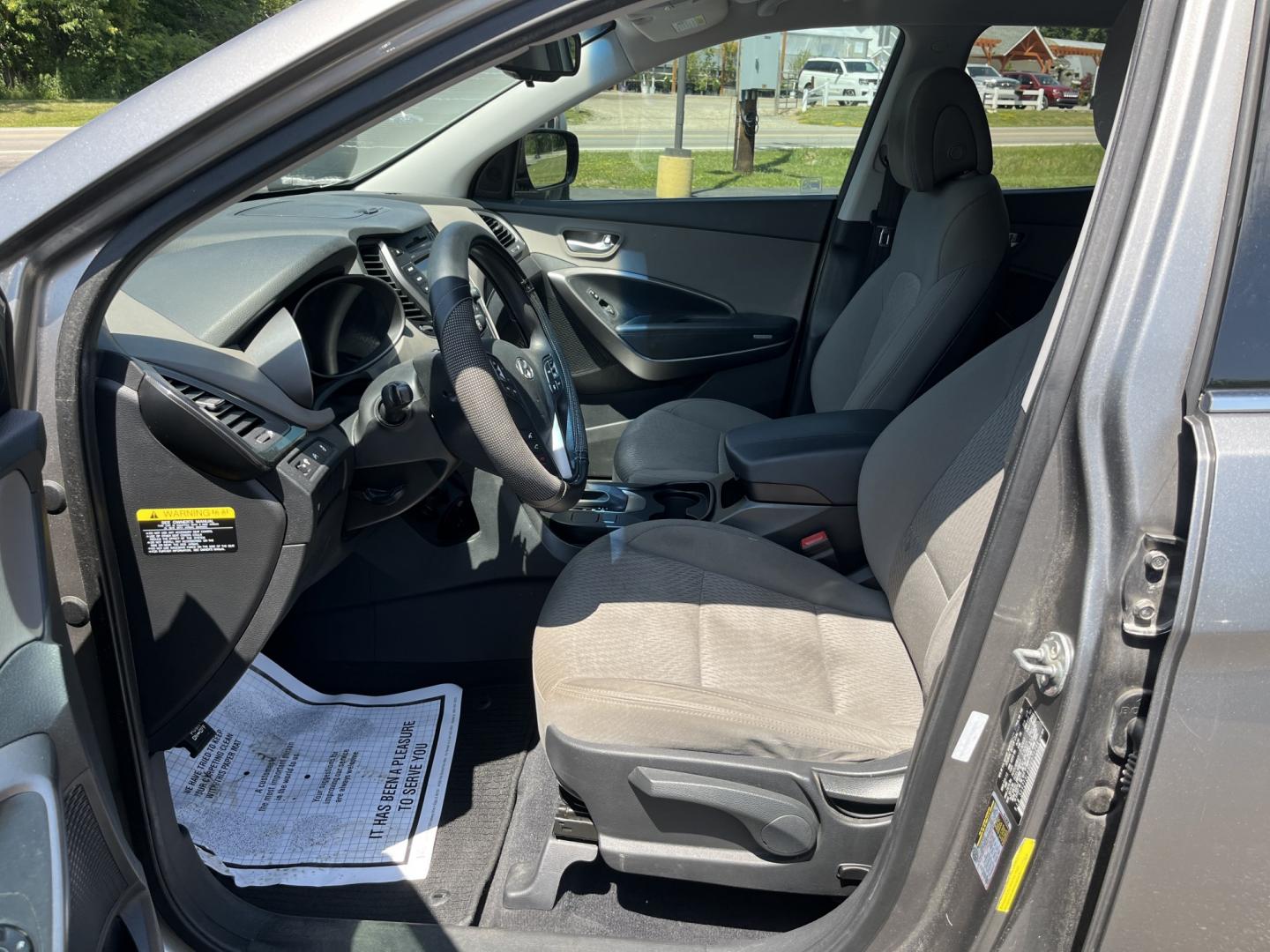 2013 Gray /Black Hyundai Santa Fe Sport 2.4 FWD (5XYZT3LB8DG) with an 2.4L I4 DOHC 16V engine, Automatic transmission, located at 11115 Chardon Rd. , Chardon, OH, 44024, (440) 214-9705, 41.580246, -81.241943 - 2013 Hyundai Santa Fe Sport FWD – Efficient, Versatile, and Ready for Daily Driving! This 2013 Hyundai Santa Fe Sport FWD is a practical and fuel-efficient compact crossover that offers great value and everyday usability. Powered by a responsive 2.4L GDI engine paired with a smooth 6-speed automa- Photo#17