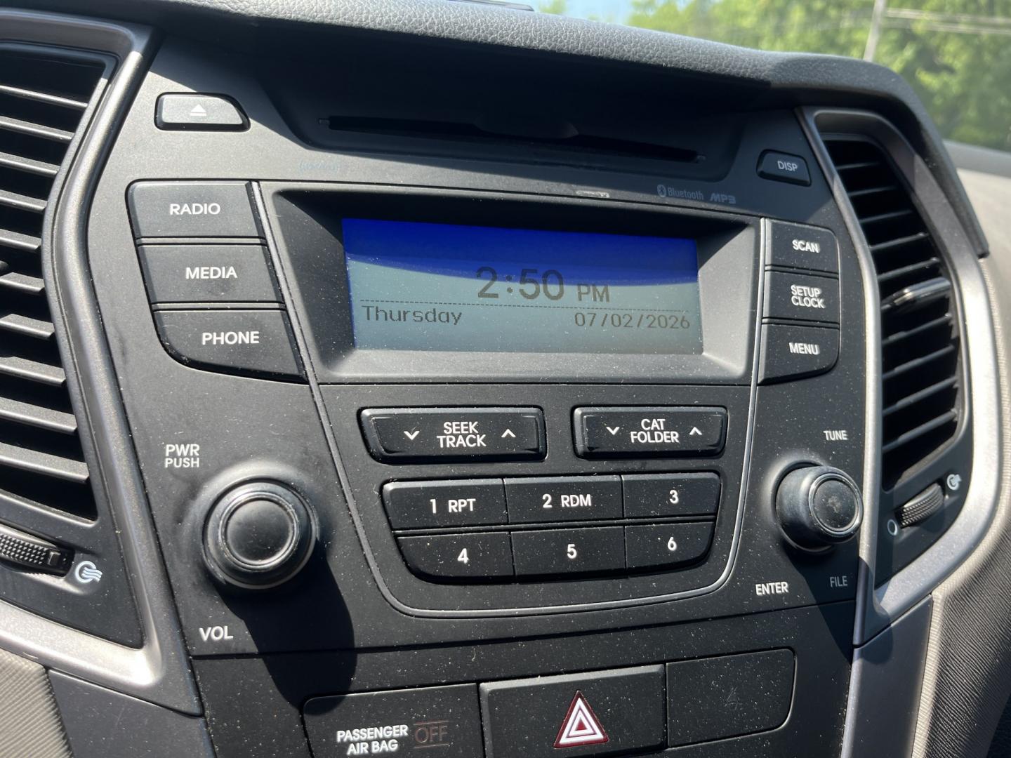 2013 Gray /Black Hyundai Santa Fe Sport 2.4 FWD (5XYZT3LB8DG) with an 2.4L I4 DOHC 16V engine, Automatic transmission, located at 11115 Chardon Rd. , Chardon, OH, 44024, (440) 214-9705, 41.580246, -81.241943 - 2013 Hyundai Santa Fe Sport FWD – Efficient, Versatile, and Ready for Daily Driving! This 2013 Hyundai Santa Fe Sport FWD is a practical and fuel-efficient compact crossover that offers great value and everyday usability. Powered by a responsive 2.4L GDI engine paired with a smooth 6-speed automa- Photo#23