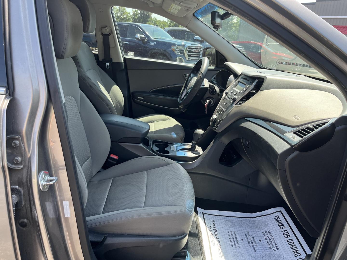 2013 Gray /Black Hyundai Santa Fe Sport 2.4 FWD (5XYZT3LB8DG) with an 2.4L I4 DOHC 16V engine, Automatic transmission, located at 11115 Chardon Rd. , Chardon, OH, 44024, (440) 214-9705, 41.580246, -81.241943 - 2013 Hyundai Santa Fe Sport FWD – Efficient, Versatile, and Ready for Daily Driving! This 2013 Hyundai Santa Fe Sport FWD is a practical and fuel-efficient compact crossover that offers great value and everyday usability. Powered by a responsive 2.4L GDI engine paired with a smooth 6-speed automa- Photo#33