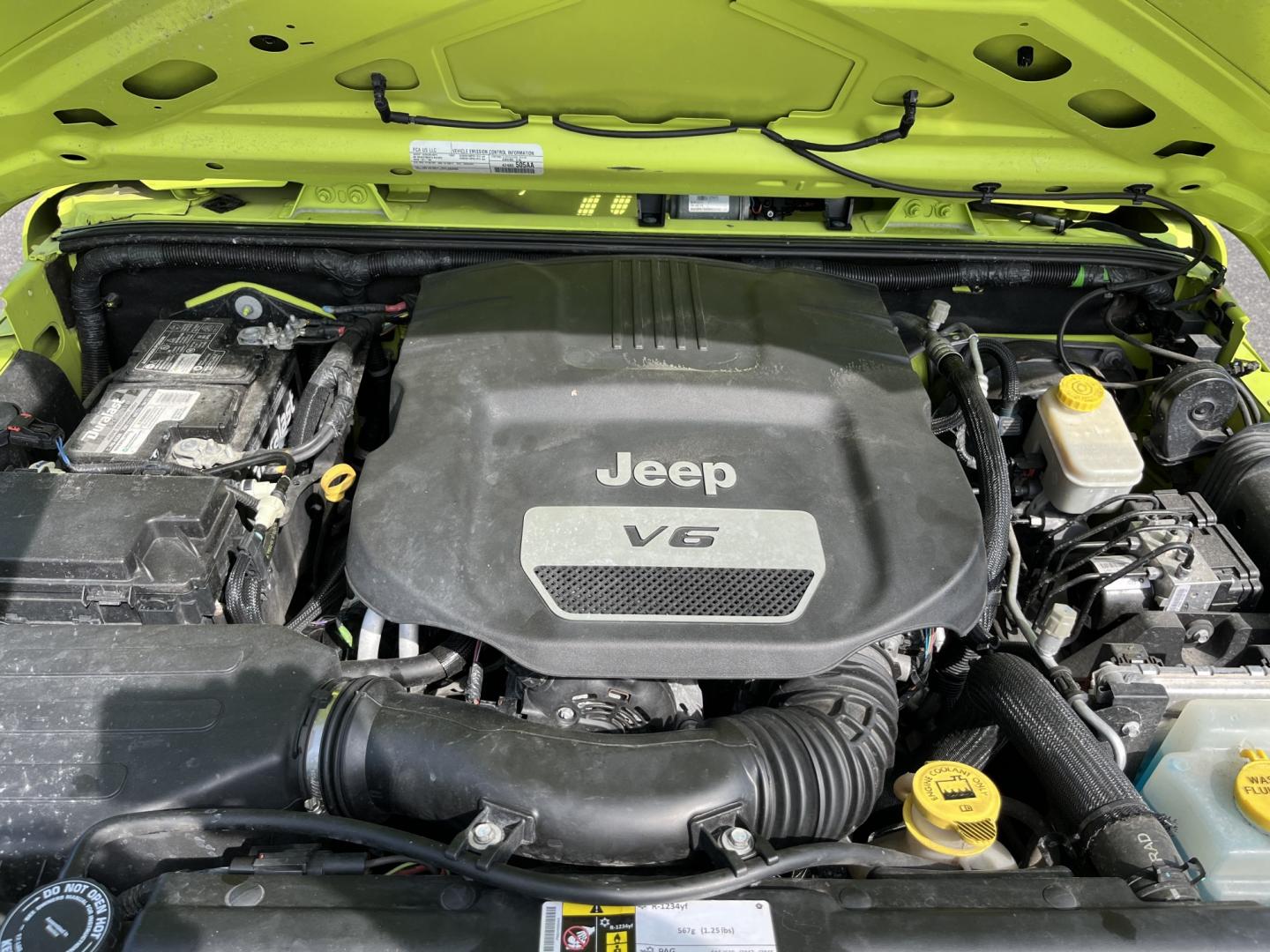 2016 Green /Black Jeep Wrangler Unlimited Sport S 4WD (1C4HJWDG9GL) with an 3.6L V6 DOHC 24V engine, Automatic transmission, located at 11115 Chardon Rd. , Chardon, OH, 44024, (440) 214-9705, 41.580246, -81.241943 - 2016 Jeep Wrangler Unlimited Sport S 4WD – New Mexico Jeep with Hyper Green Color and Fresh Kenda A/T Tires! This 2016 Jeep Wrangler Unlimited Sport S is a clean, capable 4-door ready for trails, daily driving, or weekend adventures. Powered by the reliable 3.6L Pentastar V6 engine paired with a- Photo#13