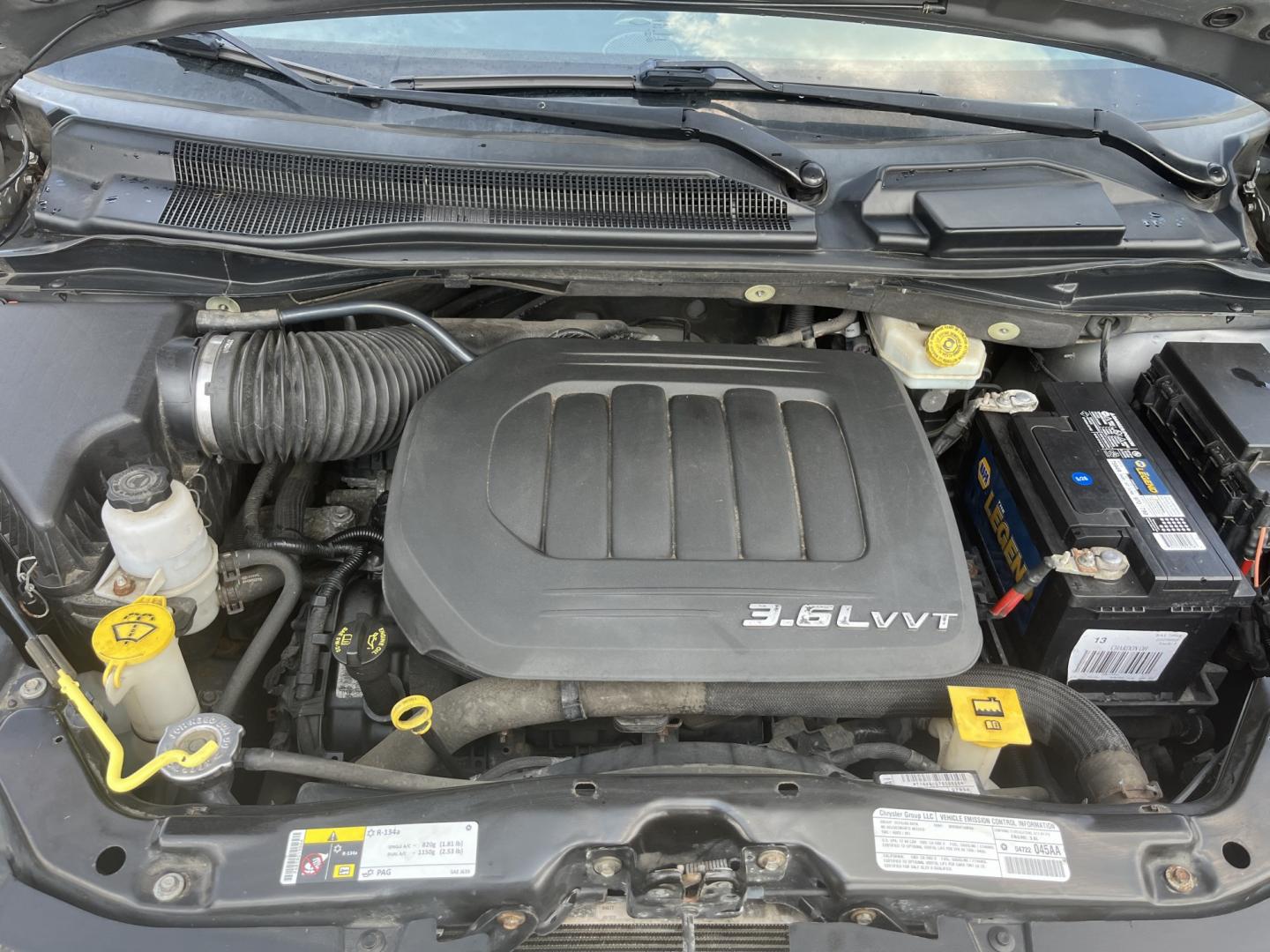 2013 Silver /Black Dodge Grand Caravan SXT (2C4RDGCG8DR) with an 3.6L V6 DOHC 24V FFV engine, Automatic transmission, located at 11115 Chardon Rd. , Chardon, OH, 44024, (440) 214-9705, 41.580246, -81.241943 - 2013 Dodge Grand Caravan SXT – Spacious Family Minivan with Stow ’n Go and Rear Entertainment! This 2013 Dodge Grand Caravan SXT is a practical and family-friendly minivan that offers generous space and versatile seating. Powered by a smooth 3.6L Pentastar V6 engine paired with a responsive 6-s- Photo#13