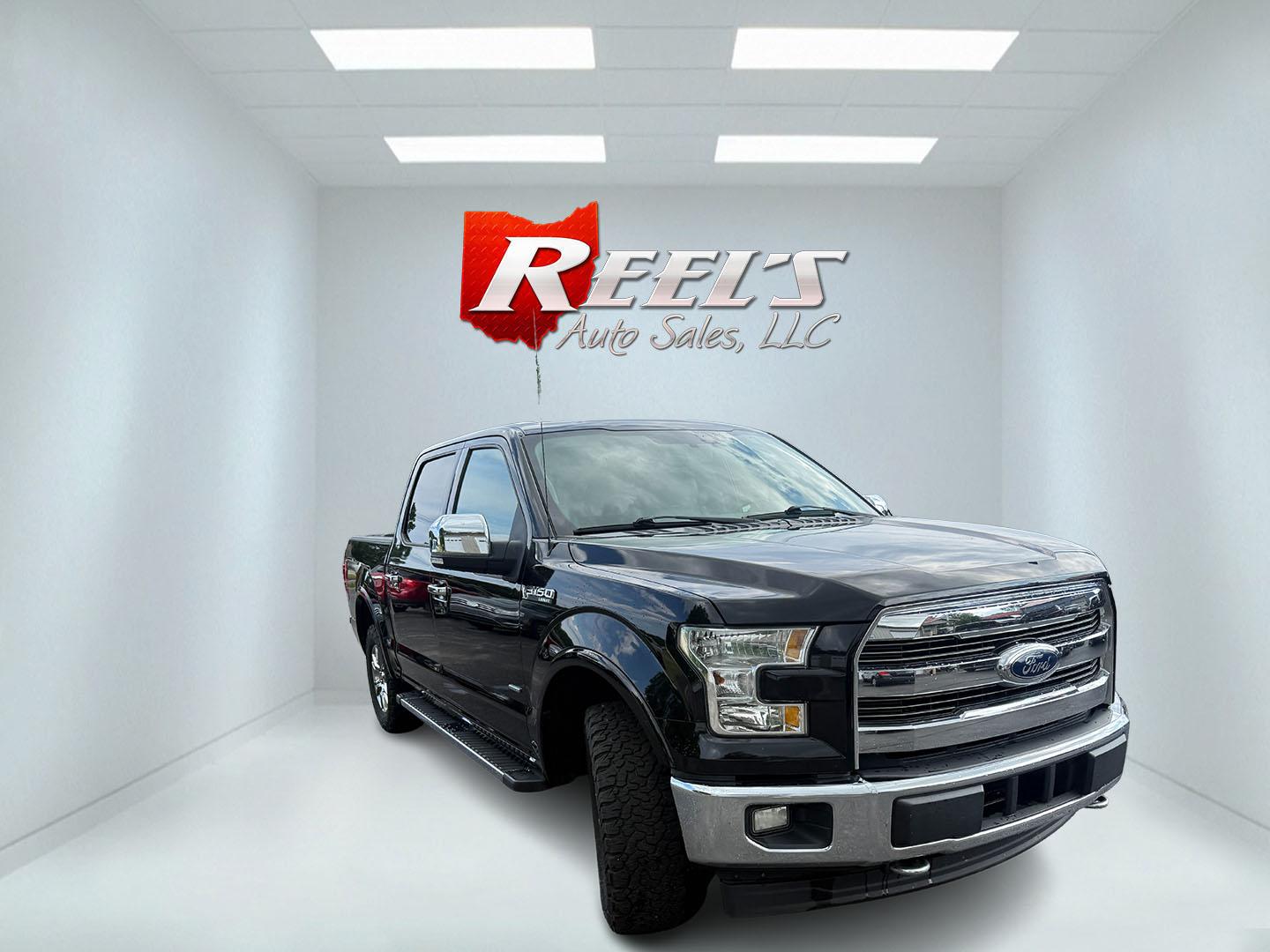 2017 Black /Black Ford F-150 Lariat SuperCrew 5.5-ft. Bed 4WD (1FTEW1EG6HF) with an 3.5L V6 Twin Turbo engine, Automatic transmission, located at 547 E. Main St., Orwell, OH, 44076, (440) 437-5893, 41.535435, -80.847855 - 2017 Ford F-150 Lariat Crew Cab 4WD – Loaded Luxury Truck with Twin-Turbo Power and Massive Towing! This 2017 Ford F-150 Lariat Crew Cab 4WD is a premium, well-equipped full-size truck that offers luxury comfort and serious capability. Powered by the potent 3.5L Twin-Turbo EcoBoost V6 engine pair- Photo#2