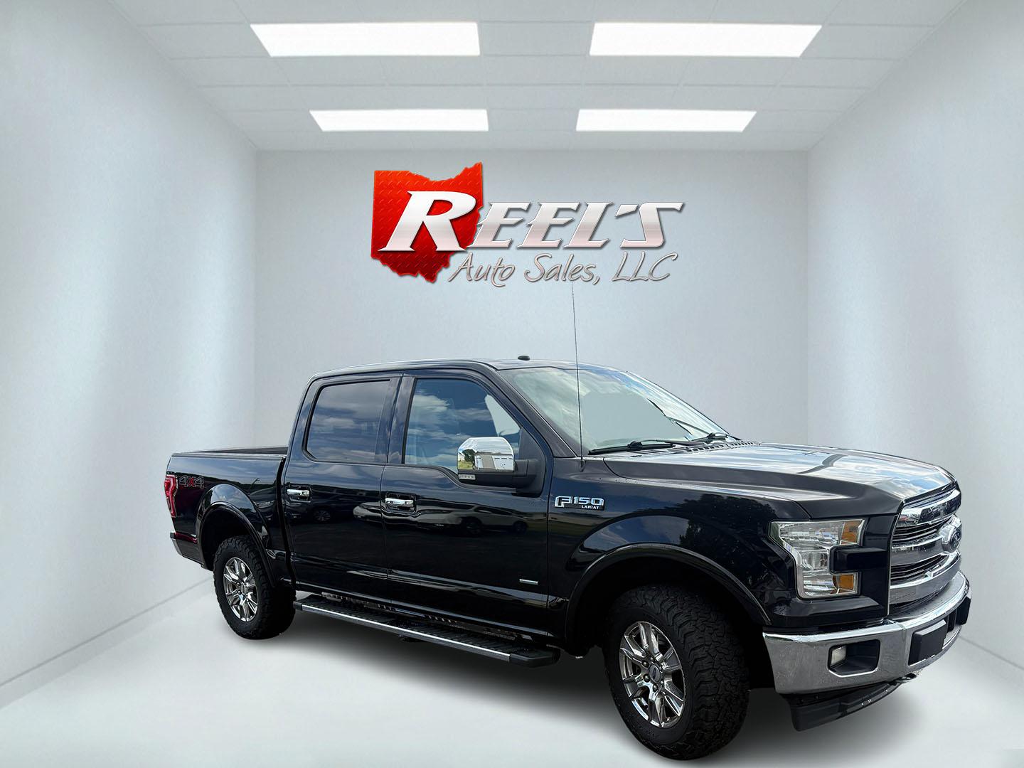 2017 Black /Black Ford F-150 Lariat SuperCrew 5.5-ft. Bed 4WD (1FTEW1EG6HF) with an 3.5L V6 Twin Turbo engine, Automatic transmission, located at 547 E. Main St., Orwell, OH, 44076, (440) 437-5893, 41.535435, -80.847855 - 2017 Ford F-150 Lariat Crew Cab 4WD – Loaded Luxury Truck with Twin-Turbo Power and Massive Towing! This 2017 Ford F-150 Lariat Crew Cab 4WD is a premium, well-equipped full-size truck that offers luxury comfort and serious capability. Powered by the potent 3.5L Twin-Turbo EcoBoost V6 engine pair- Photo#3