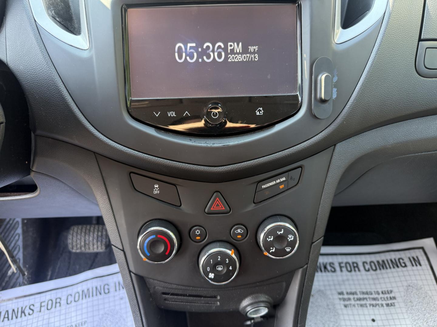 2015 Black /Black Chevrolet Trax LS FWD (KL7CJKSB2FB) with an 1.4L I4 DOHC 16V Turbo engine, Automatic transmission, located at 547 E. Main St., Orwell, OH, 44076, (440) 437-5893, 41.535435, -80.847855 - 2015 Chevrolet Trax LS FWD – Efficient Compact Crossover with Modern Convenience! This 2015 Chevrolet Trax LS FWD is a practical and fuel-efficient compact crossover that’s perfect for daily commuting and easy city driving. Powered by a peppy 1.4L Turbocharged EcoTec I4 engine paired with a smo- Photo#13