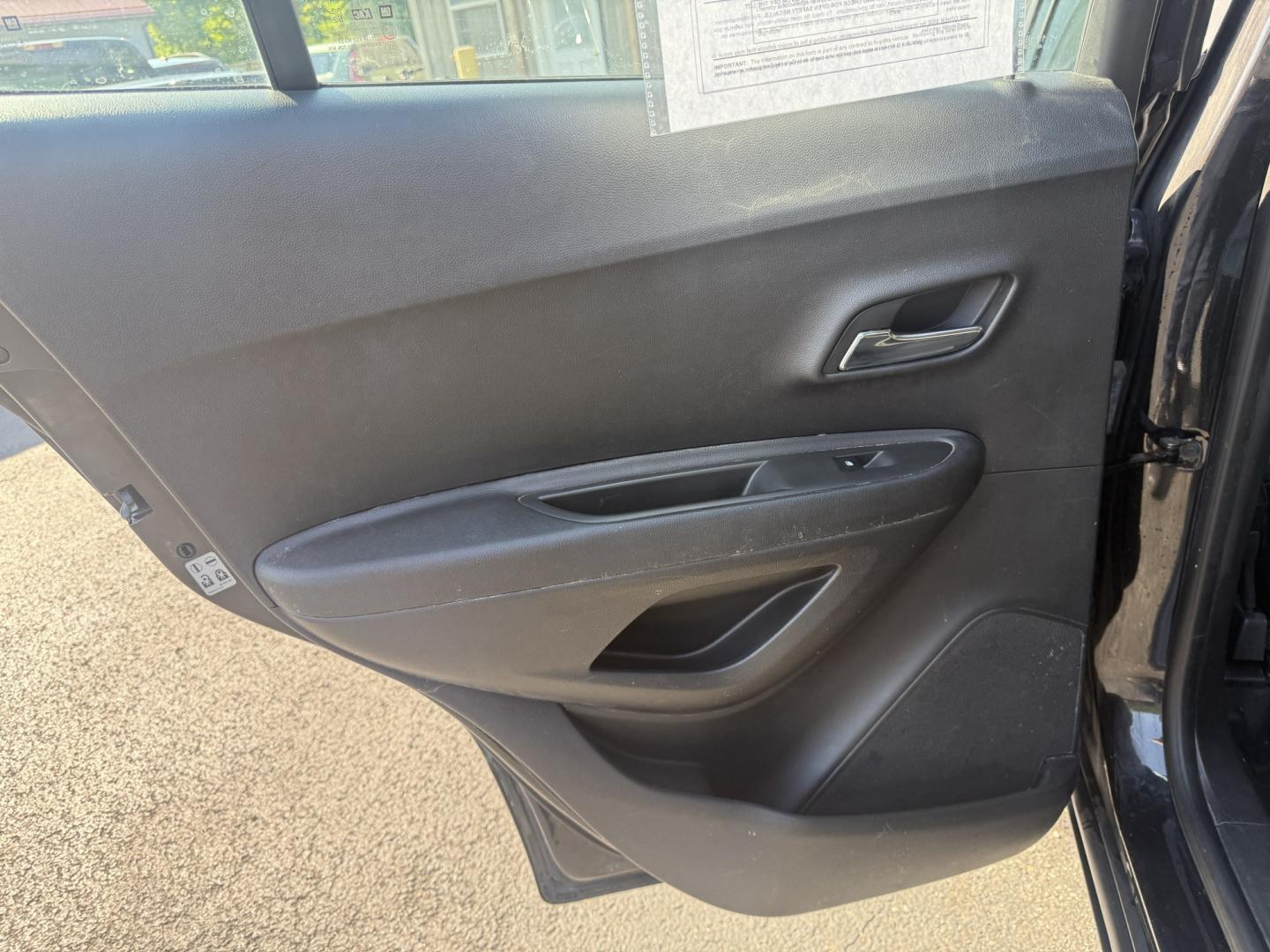 2015 Black /Black Chevrolet Trax LS FWD (KL7CJKSB2FB) with an 1.4L I4 DOHC 16V Turbo engine, Automatic transmission, located at 547 E. Main St., Orwell, OH, 44076, (440) 437-5893, 41.535435, -80.847855 - 2015 Chevrolet Trax LS FWD – Efficient Compact Crossover with Modern Convenience! This 2015 Chevrolet Trax LS FWD is a practical and fuel-efficient compact crossover that’s perfect for daily commuting and easy city driving. Powered by a peppy 1.4L Turbocharged EcoTec I4 engine paired with a smo- Photo#33