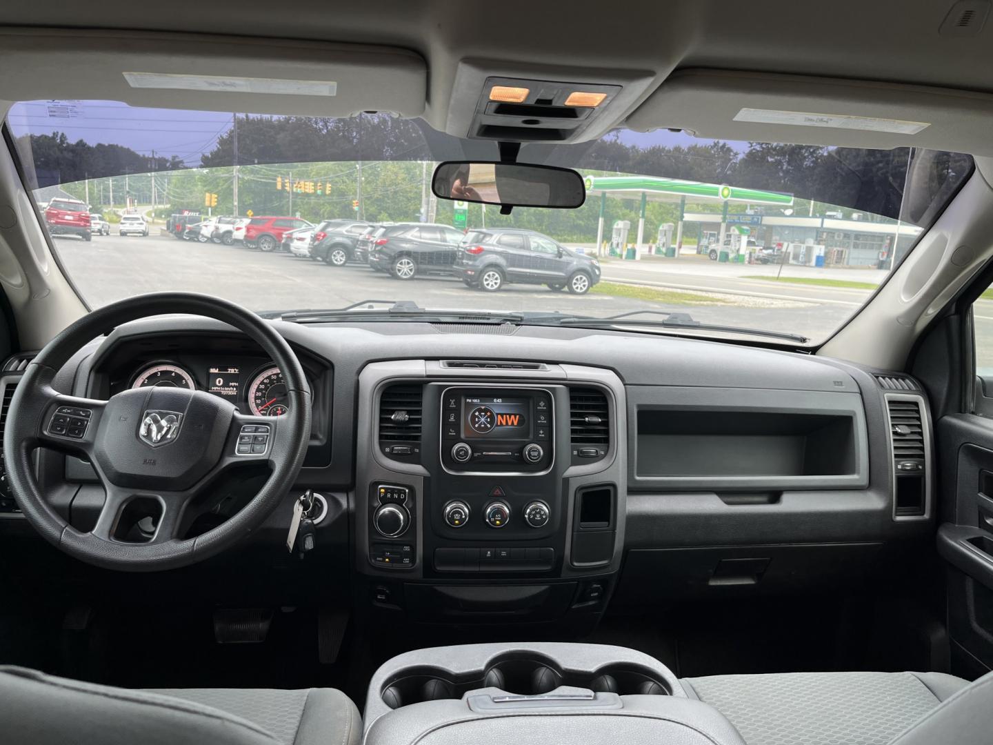 2018 White /Black RAM 1500 Express Quad Cab 4WD (1C6RR7FT2JS) with an 5.7L V8 OHV 16V engine, Automatic transmission, located at 547 E. Main St., Orwell, OH, 44076, (440) 437-5893, 41.535435, -80.847855 - 2018 Ram 1500 Express Quad Cab 4WD – HEMI Power with Fresh All Terrain Tires and Strong Towing! This 2018 Ram 1500 Express Quad Cab 4WD is a clean, capable full-size truck that’s ready for work or weekend duty. Powered by the strong 5.7L HEMI V8 engine paired with a smooth 8-speed automatic tran- Photo#28