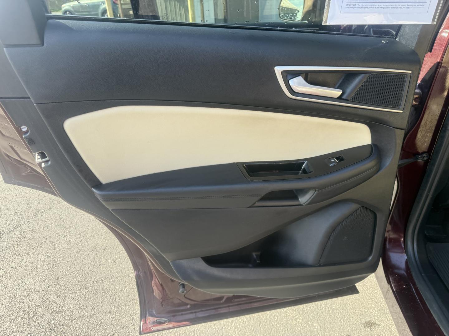 2018 Red /Tan Ford Edge SEL AWD (2FMPK4J98JB) with an 2.0L I4 DOHC 16V Turbo engine, Automatic transmission, located at 547 E. Main St., Orwell, OH, 44076, (440) 437-5893, 41.535435, -80.847855 - 2018 Ford Edge SEL AWD – Premium Midsize SUV with Turbo Efficiency and Modern Features! This 2018 Ford Edge SEL AWD is a stylish and versatile midsize SUV that offers a smooth ride, upscale comfort, and capable all-weather performance. Powered by a responsive 2.0L I4 engine paired with a smooth 6- Photo#38