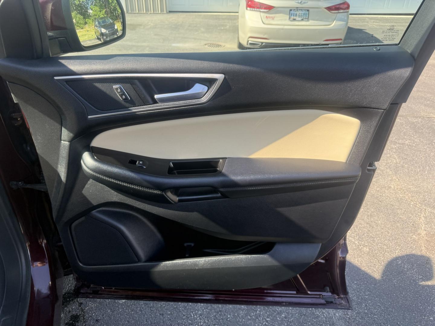 2018 Red /Tan Ford Edge SEL AWD (2FMPK4J98JB) with an 2.0L I4 DOHC 16V Turbo engine, Automatic transmission, located at 547 E. Main St., Orwell, OH, 44076, (440) 437-5893, 41.535435, -80.847855 - 2018 Ford Edge SEL AWD – Premium Midsize SUV with Turbo Efficiency and Modern Features! This 2018 Ford Edge SEL AWD is a stylish and versatile midsize SUV that offers a smooth ride, upscale comfort, and capable all-weather performance. Powered by a responsive 2.0L I4 engine paired with a smooth 6- Photo#50