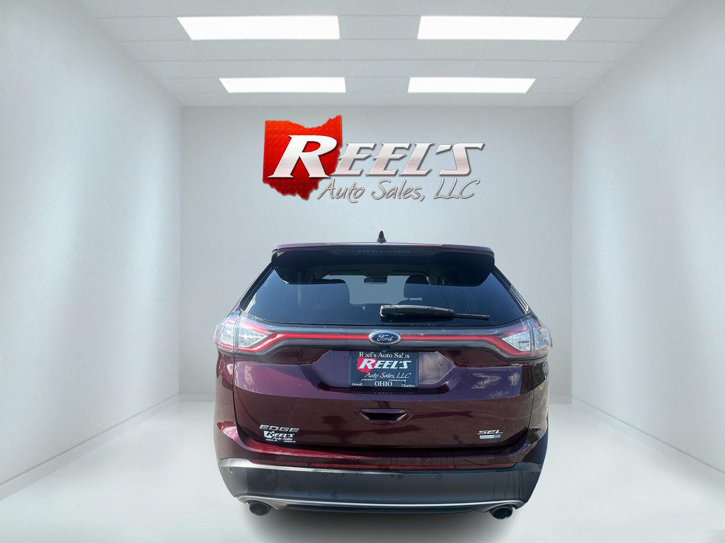 2018 Red /Tan Ford Edge SEL AWD (2FMPK4J98JB) with an 2.0L I4 DOHC 16V Turbo engine, Automatic transmission, located at 547 E. Main St., Orwell, OH, 44076, (440) 437-5893, 41.535435, -80.847855 - 2018 Ford Edge SEL AWD – Premium Midsize SUV with Turbo Efficiency and Modern Features! This 2018 Ford Edge SEL AWD is a stylish and versatile midsize SUV that offers a smooth ride, upscale comfort, and capable all-weather performance. Powered by a responsive 2.0L I4 engine paired with a smooth 6- Photo#30