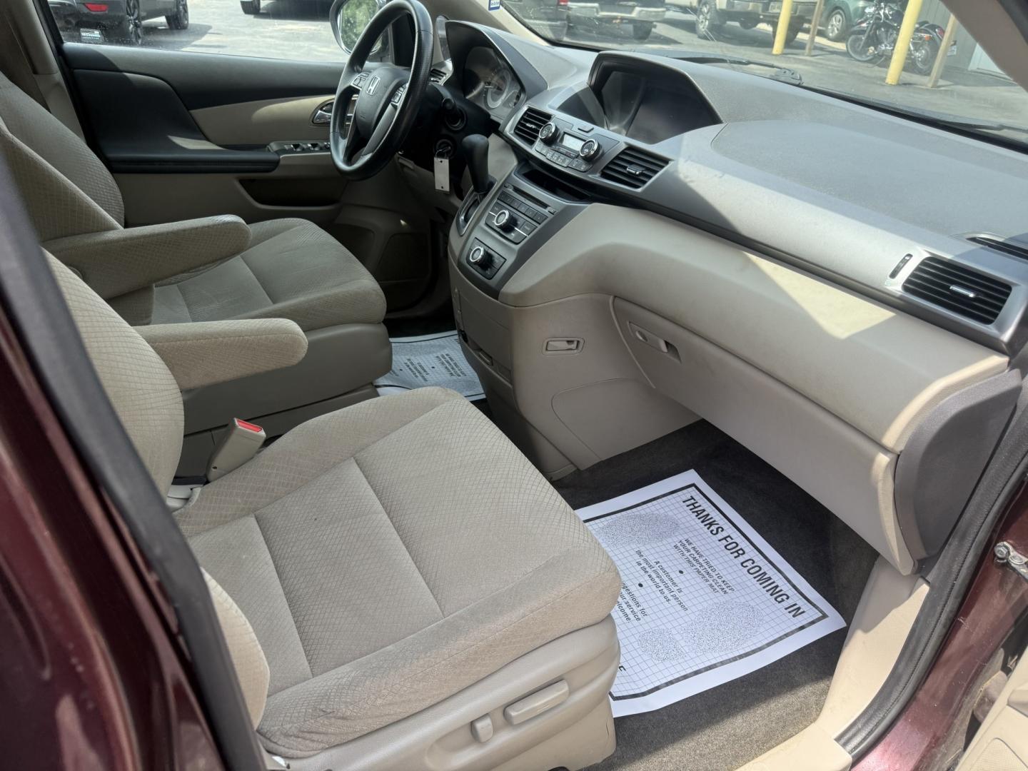 2014 Red /Tan Honda Odyssey LX (5FNRL5H28EB) with an 3.5L V6 SOHC 24V engine, Automatic transmission, located at 547 E. Main St., Orwell, OH, 44076, (440) 437-5893, 41.535435, -80.847855 - 2014 Honda Odyssey LX – Spacious Family Minivan with Fresh Tires and Reliable V6 Power! This 2014 Honda Odyssey LX is a practical and family-friendly minivan that offers generous space and dependable performance. Powered by a smooth 3.5L V6 engine paired with a responsive 6-speed automatic transm- Photo#33