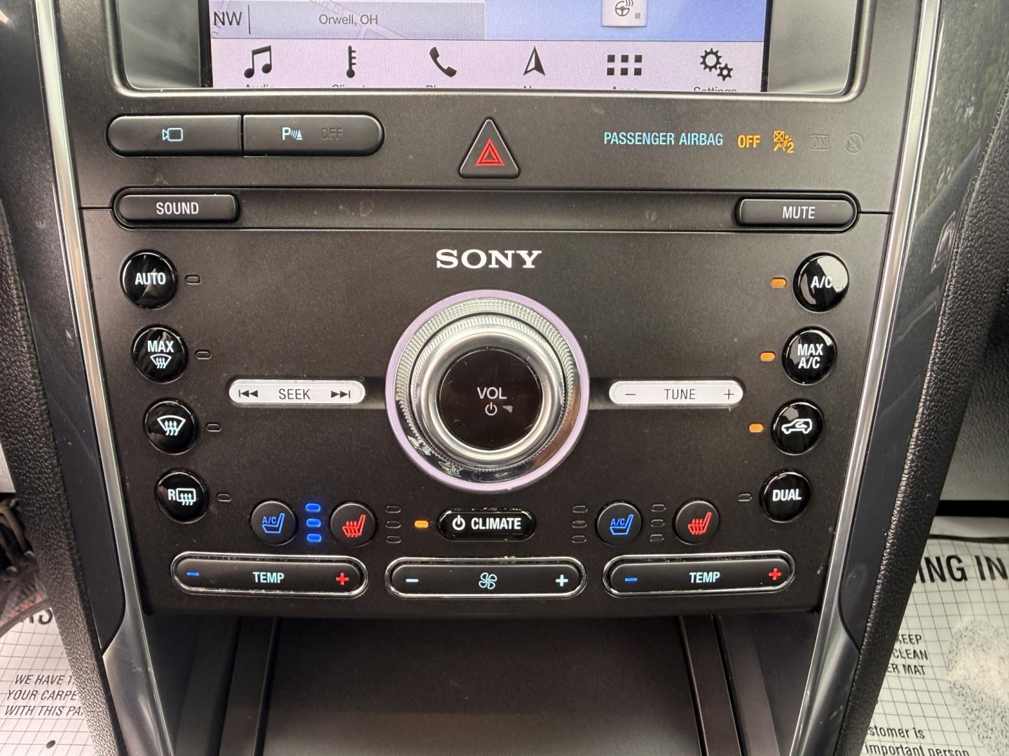2019 Black /Black Ford Explorer Sport 4WD (1FM5K8GT5KG) with an 3.5L V6 DOHC 24V TWIN TURBO engine, Automatic transmission, located at 547 E. Main St., Orwell, OH, 44076, (440) 437-5893, 41.535435, -80.847855 - 2019 Ford Explorer Sport 4WD – Performance-Oriented 3-Row SUV with Twin-Turbo Power and Premium Features! This 2019 Ford Explorer Sport 4WD is a sporty and capable 3-row SUV that offers strong performance and upscale comfort. Powered by a potent 3.5L Twin-Turbo EcoBoost V6 engine paired with a sm- Photo#16