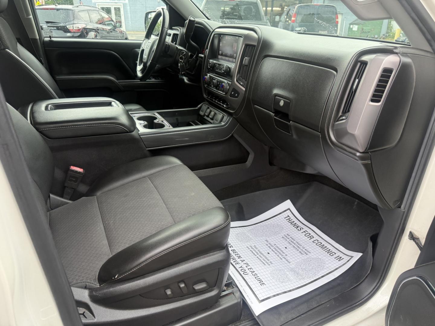 2015 White /Black GMC Sierra 1500 SLE Crew Cab Short Box 4WD (3GTU2UEC0FG) with an 5.3L V8 OHV 16V FFV engine, 6-Speed Automatic transmission, located at 547 E. Main St., Orwell, OH, 44076, (440) 437-5893, 41.535435, -80.847855 - 2015 GMC Sierra 1500 SLE Crew Cab 4WD – Strong V8 Power with Towing Capability and All-Terrain Package! This 2015 GMC Sierra 1500 SLE Crew Cab 4WD is a capable and well-equipped full-size truck that’s ready for work or weekend adventures. Powered by a strong 5.3L EcoTec3 V8 engine with flex fue- Photo#39