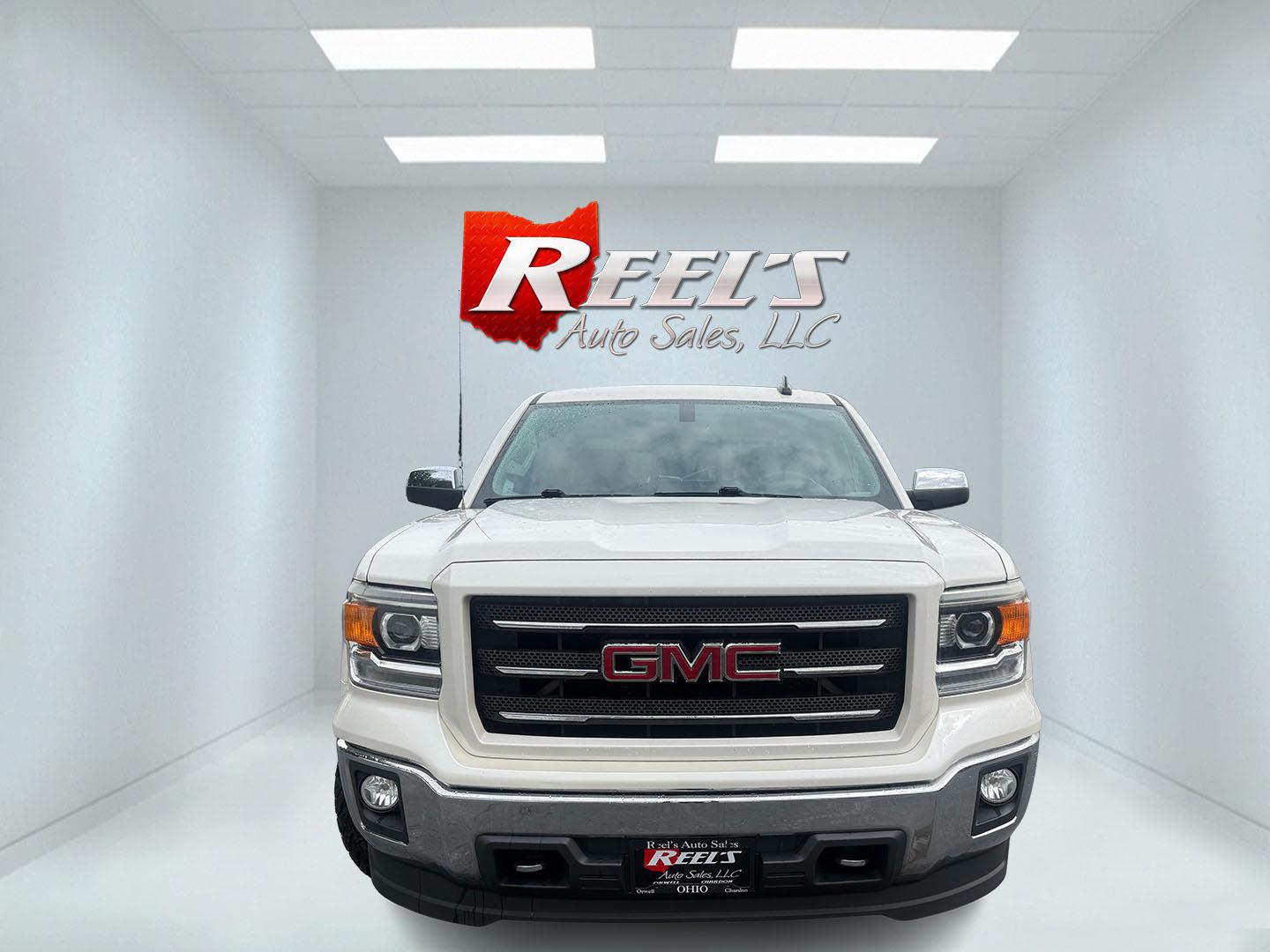 2015 White /Black GMC Sierra 1500 SLE Crew Cab Short Box 4WD (3GTU2UEC0FG) with an 5.3L V8 OHV 16V FFV engine, 6-Speed Automatic transmission, located at 547 E. Main St., Orwell, OH, 44076, (440) 437-5893, 41.535435, -80.847855 - 2015 GMC Sierra 1500 SLE Crew Cab 4WD – Strong V8 Power with Towing Capability and All-Terrain Package! This 2015 GMC Sierra 1500 SLE Crew Cab 4WD is a capable and well-equipped full-size truck that’s ready for work or weekend adventures. Powered by a strong 5.3L EcoTec3 V8 engine with flex fue- Photo#1
