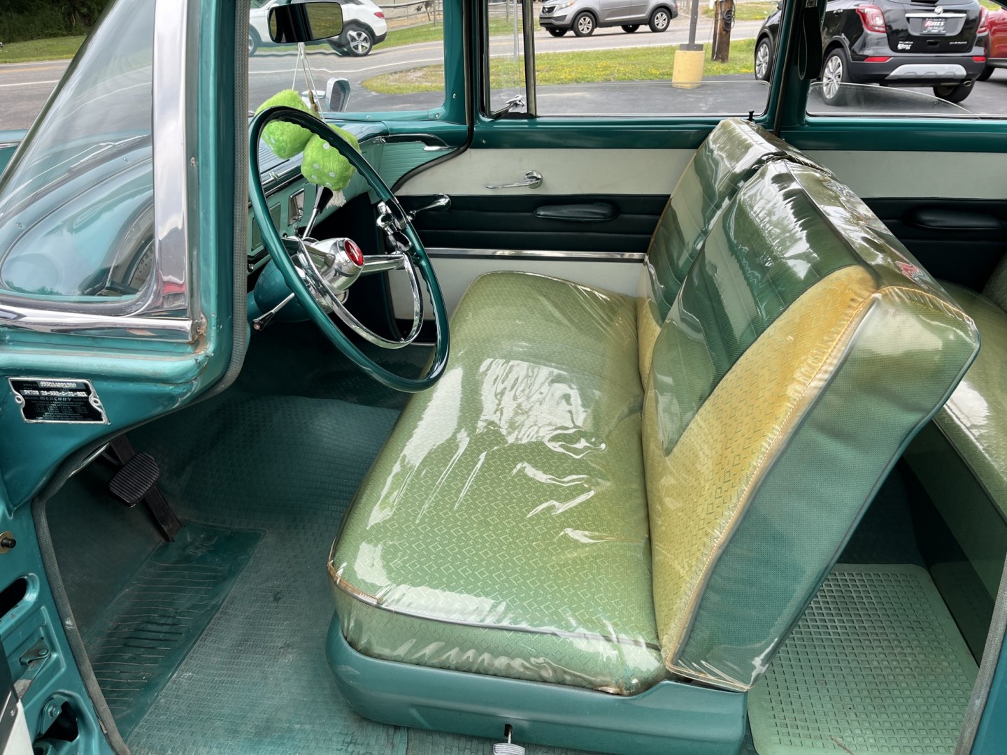 1955 Green /Green Mecury Custom Sedan (55WA49015M) , Automatc transmission, located at 11115 Chardon Rd. , Chardon, OH, 44024, (440) 214-9705, 41.580246, -81.241943- Photo#11