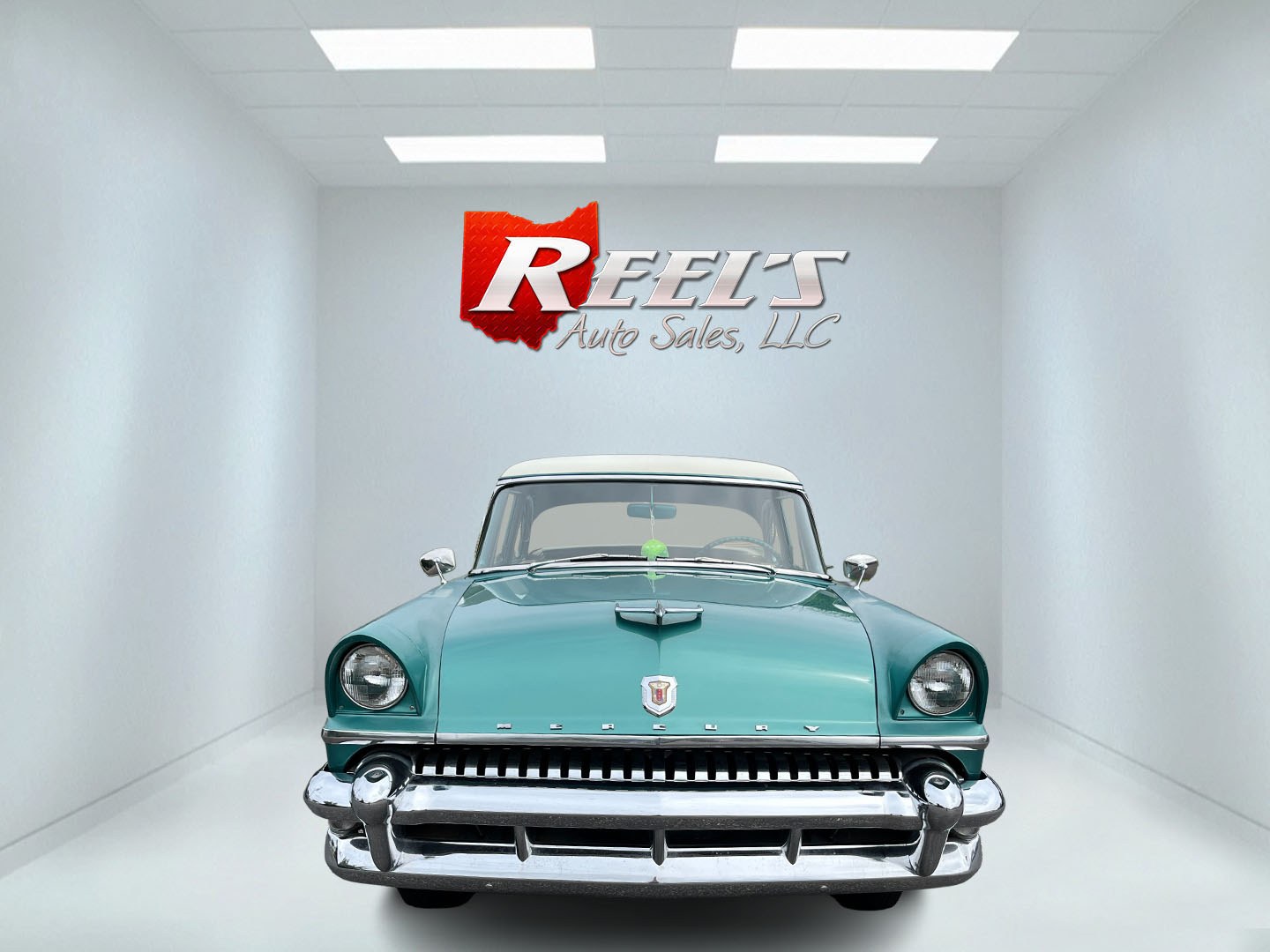 1955 Green /Green Mecury Custom Sedan (55WA49015M) , Automatc transmission, located at 11115 Chardon Rd. , Chardon, OH, 44024, (440) 214-9705, 41.580246, -81.241943- Photo#1