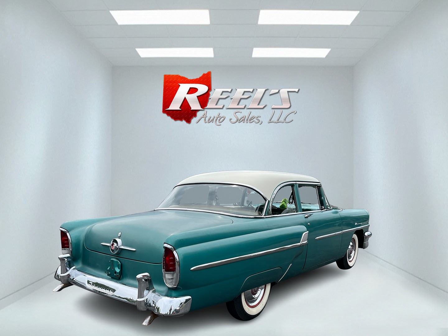 1955 Green /Green Mecury Custom Sedan (55WA49015M) , Automatc transmission, located at 11115 Chardon Rd. , Chardon, OH, 44024, (440) 214-9705, 41.580246, -81.241943- Photo#5