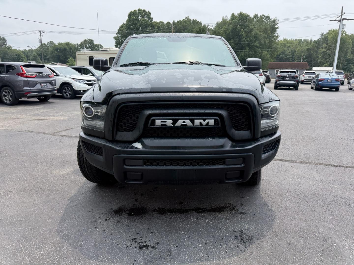 2021 Black /Black RAM 1500 Warlock Quad Cab 4WD (1C6RR7GG8MS) with an 3.6L V6 DOHC 24V engine, Automatic transmission, located at 547 E. Main St., Orwell, OH, 44076, (440) 437-5893, 41.535435, -80.847855 - 2021 Ram 1500 Classic Warlock Quad Cab 4WD – Rugged Style with Fresh All-Terrain Tires and Modern Tech! This 2021 Ram 1500 Classic Warlock Quad Cab 4WD is a bold, capable full-size truck that offers strong performance and modern convenience. Powered by a smooth 3.6L Pentastar V6 engine paired wit- Photo#1