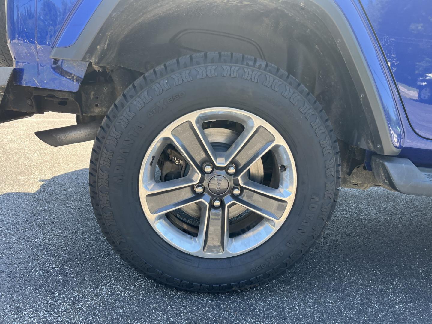 2018 Blue /Black Jeep Wrangler JL Unlimited Sahara (1C4HJXEGXJW) with an 3.6L V6 DOHC 24V engine, Automatic transmission, located at 547 E. Main St., Orwell, OH, 44076, (440) 437-5893, 41.535435, -80.847855 - 2018 Jeep Wrangler Unlimited Sahara 4WD – Iconic Off-Roader with Fresh All-Terrain Tires and Modern Features! This 2018 Jeep Wrangler Unlimited Sahara is a clean and capable 4-door that’s ready for trails or daily driving. Powered by the reliable 3.6L Pentastar V6 engine paired with a smooth 8-- Photo#8