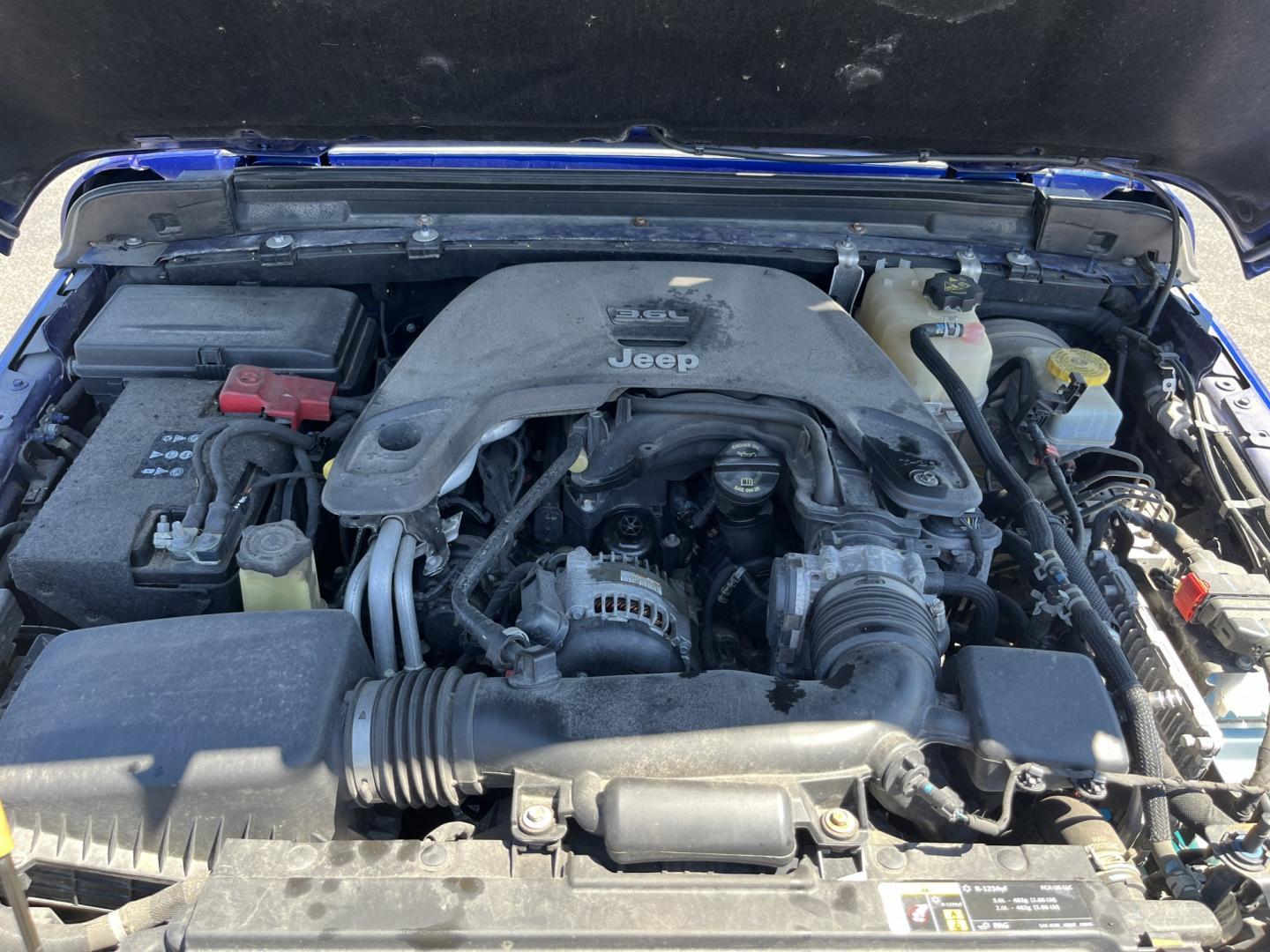 2018 Blue /Black Jeep Wrangler JL Unlimited Sahara (1C4HJXEGXJW) with an 3.6L V6 DOHC 24V engine, Automatic transmission, located at 547 E. Main St., Orwell, OH, 44076, (440) 437-5893, 41.535435, -80.847855 - 2018 Jeep Wrangler Unlimited Sahara 4WD – Iconic Off-Roader with Fresh All-Terrain Tires and Modern Features! This 2018 Jeep Wrangler Unlimited Sahara is a clean and capable 4-door that’s ready for trails or daily driving. Powered by the reliable 3.6L Pentastar V6 engine paired with a smooth 8-- Photo#15