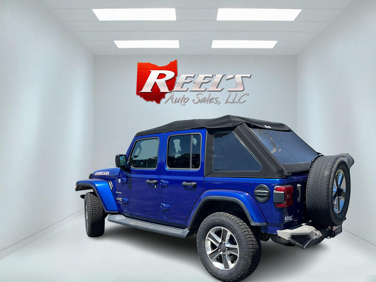 2018 Blue /Black Jeep Wrangler JL Unlimited Sahara (1C4HJXEGXJW) with an 3.6L V6 DOHC 24V engine, Automatic transmission, located at 547 E. Main St., Orwell, OH, 44076, (440) 437-5893, 41.535435, -80.847855 - 2018 Jeep Wrangler Unlimited Sahara 4WD – Iconic Off-Roader with Fresh All-Terrain Tires and Modern Features! This 2018 Jeep Wrangler Unlimited Sahara is a clean and capable 4-door that’s ready for trails or daily driving. Powered by the reliable 3.6L Pentastar V6 engine paired with a smooth 8-- Photo#10
