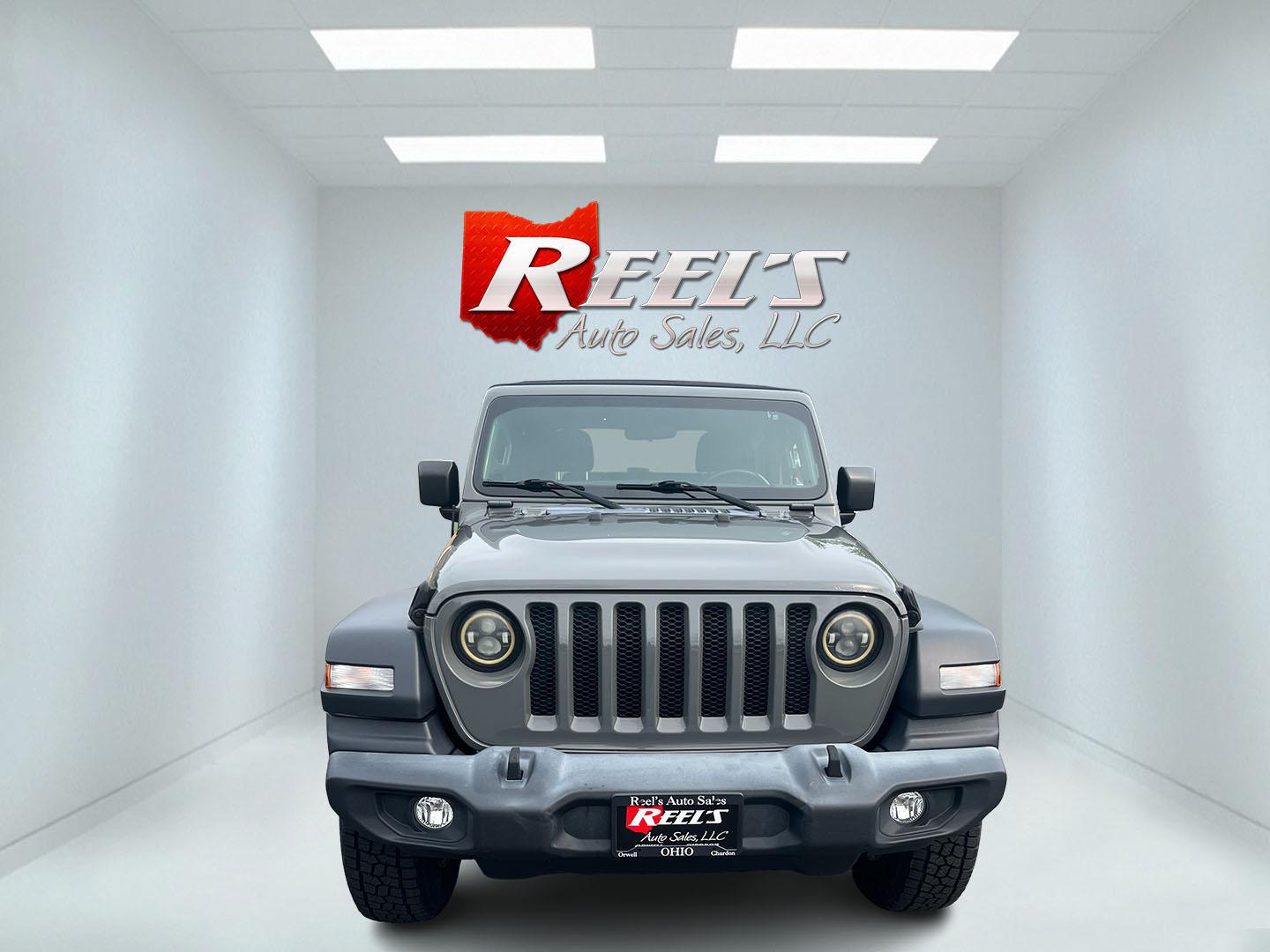 2019 Gray /Black Jeep Wrangler Sport 4WD (1C4GJXAG2KW) with an 3.6L V6 DOHC 24V FFV engine, 6 Speed Manual transmission, located at 11115 Chardon Rd. , Chardon, OH, 44024, (440) 214-9705, 41.580246, -81.241943 - 2019 Jeep Wrangler Sport S 4WD – Iconic Off-Roader with Manual Transmission and Fresh All-Terrain Tires! This 2019 Jeep Wrangler Sport S is a clean and capable 2-door that’s ready for trails or daily driving. Powered by the reliable 3.6L Pentastar V6 engine paired with a fun 6-speed manual tran- Photo#1