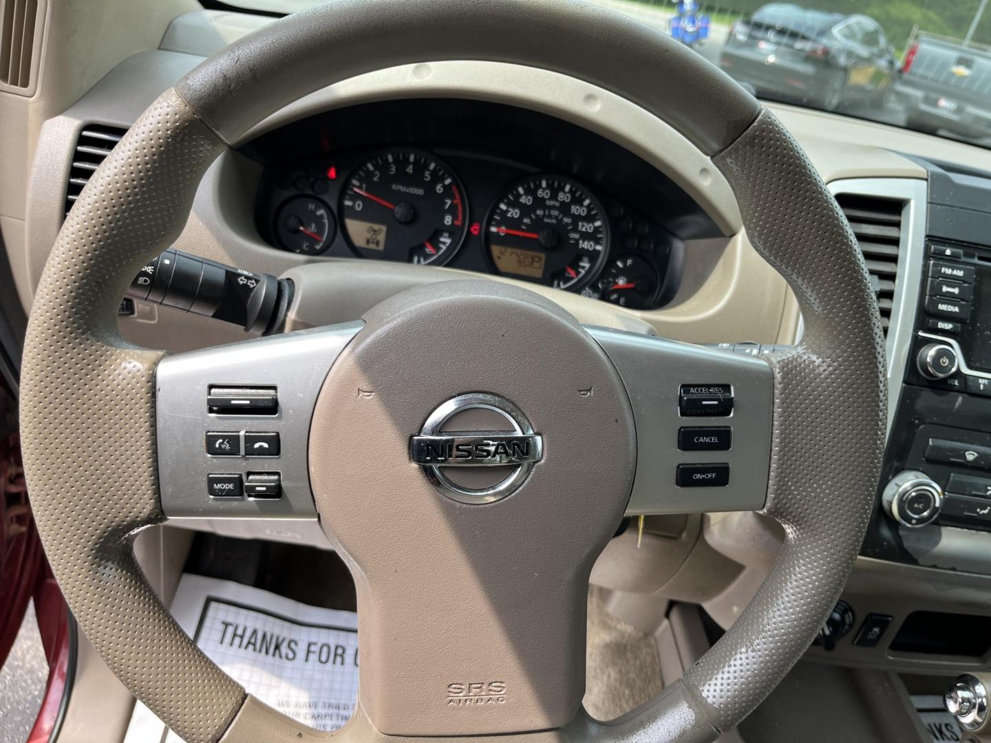 2016 Red /Gray Nissan Frontier SV Crew Cab 5AT 4WD (1N6AD0EV3GN) with an 4.0L V6 DOHC 24V engine, Automatic transmission, located at 11115 Chardon Rd. , Chardon, OH, 44024, (440) 214-9705, 41.580246, -81.241943 - 2016 Nissan Frontier SV Crew Cab 4WD – Reliable Midsize Truck with Strong V6 Power and Towing Capability! This 2016 Nissan Frontier SV Crew Cab 4WD is a tough, practical midsize truck that’s ready for work or weekend adventures. Powered by a proven 4.0L V6 engine producing 261 HP and 281 lb-ft- Photo#19