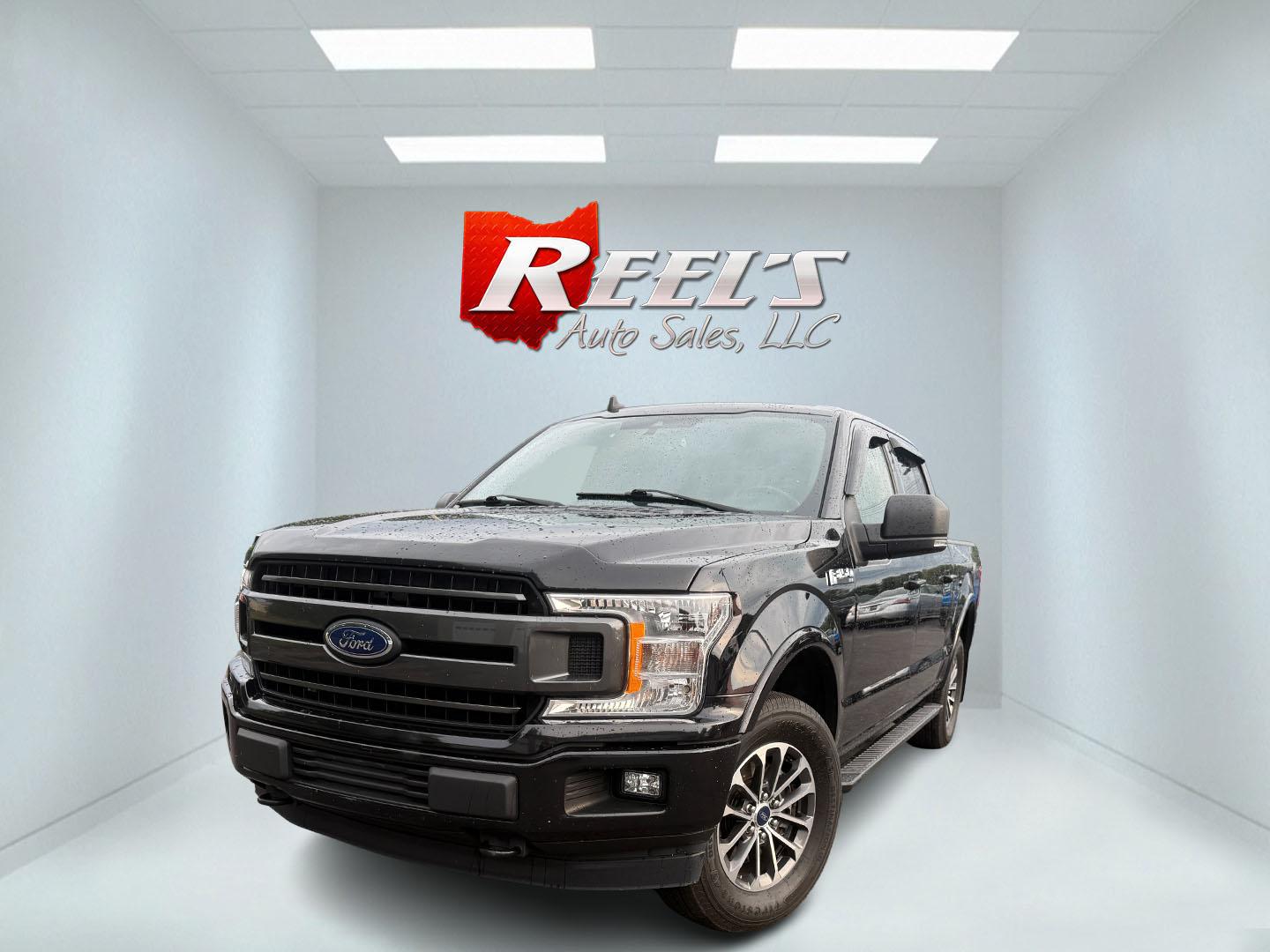 2019 Black /Black Ford F-150 XLT SuperCrew 5.5-ft. Bed 4WD (1FTEW1E51KF) with an 5.0L V8 OHV 32V engine, Automatic transmission, located at 547 E. Main St., Orwell, OH, 44076, (440) 437-5893, 41.535435, -80.847855 - 2019 Ford F-150 XLT Crew Cab 4WD – Strong Coyote V8 Power with Sport Appearance and Snow Plow Prep! This 2019 Ford F-150 XLT Crew Cab 4WD is a capable and well-equipped full-size truck that offers serious performance and practical features. Powered by the potent 5.0L Coyote V8 engine producing 39- Photo#0