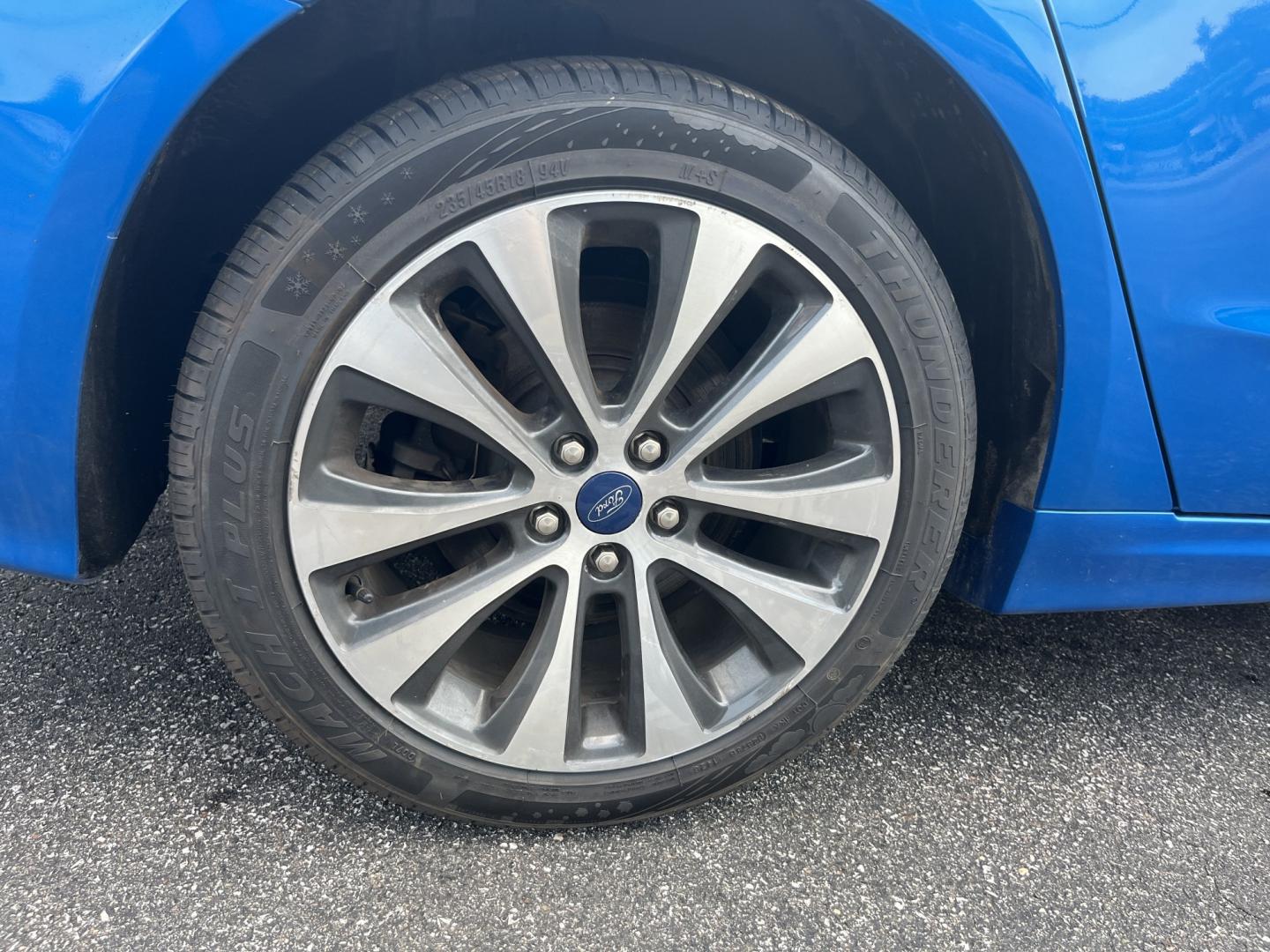 2020 Blue /Black Ford Fusion SE AWD (3FA6P0T99LR) with an 2.0L I4 DOHC 16V Turbo engine, Automatic transmission, located at 11115 Chardon Rd. , Chardon, OH, 44024, (440) 214-9705, 41.580246, -81.241943 - 2020 Ford Fusion SE AWD – Efficient Turbo Sedan with Fresh Tires and Advanced Safety Features! This 2020 Ford Fusion SE AWD is a stylish and capable midsize sedan that offers strong performance and confident all-weather handling. Powered by a responsive 2.0L Turbocharged EcoBoost I4 engine paired- Photo#7