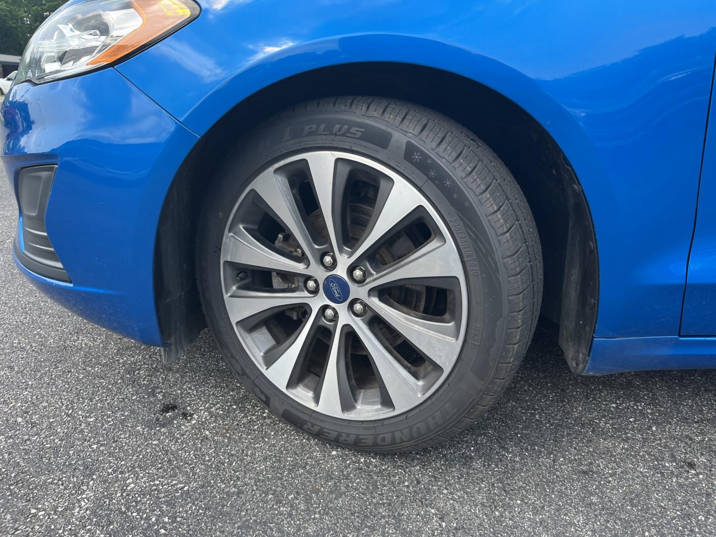 2020 Blue /Black Ford Fusion SE AWD (3FA6P0T99LR) with an 2.0L I4 DOHC 16V Turbo engine, Automatic transmission, located at 11115 Chardon Rd. , Chardon, OH, 44024, (440) 214-9705, 41.580246, -81.241943 - 2020 Ford Fusion SE AWD – Efficient Turbo Sedan with Fresh Tires and Advanced Safety Features! This 2020 Ford Fusion SE AWD is a stylish and capable midsize sedan that offers strong performance and confident all-weather handling. Powered by a responsive 2.0L Turbocharged EcoBoost I4 engine paired- Photo#12
