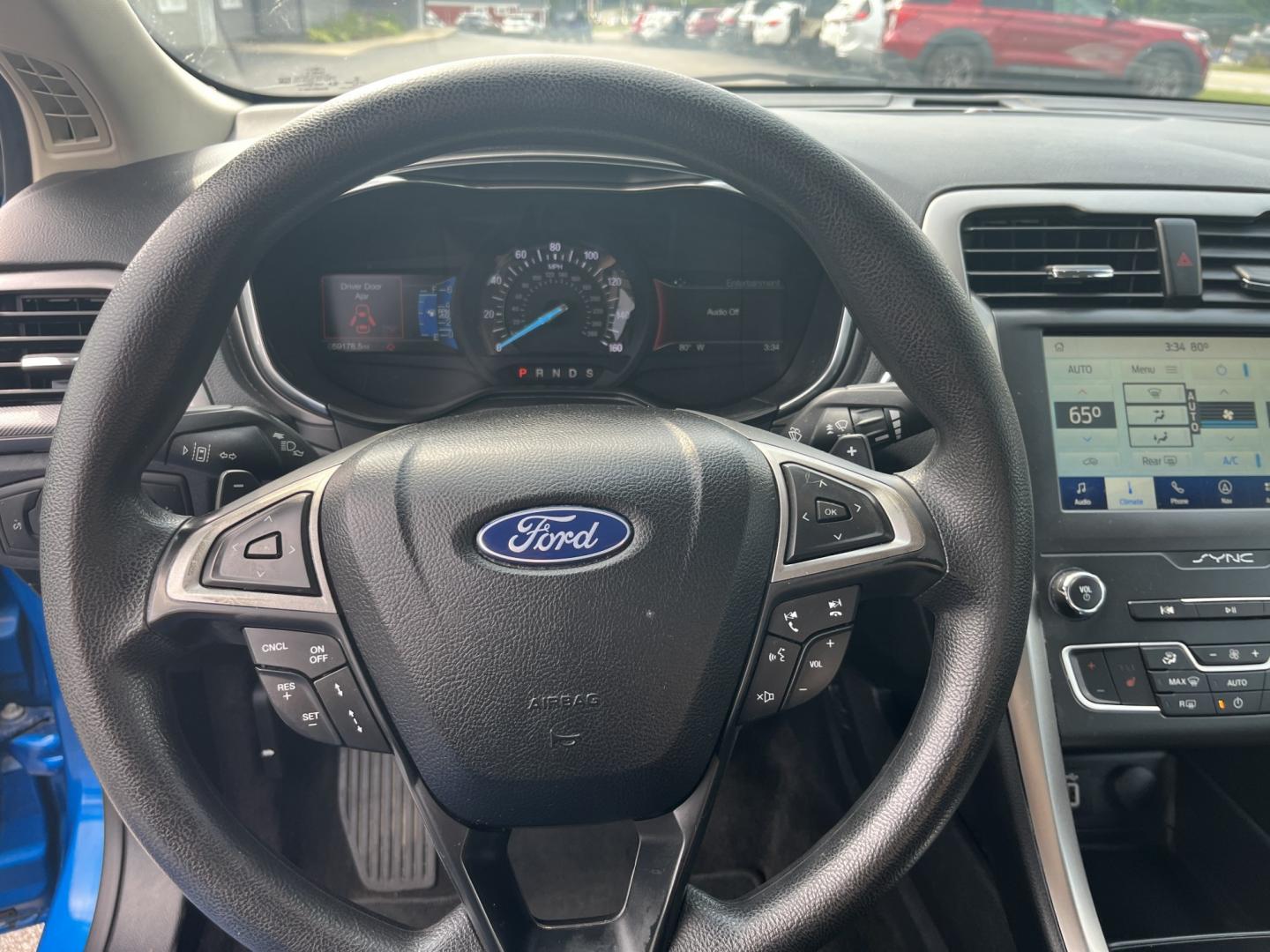 2020 Blue /Black Ford Fusion SE AWD (3FA6P0T99LR) with an 2.0L I4 DOHC 16V Turbo engine, Automatic transmission, located at 11115 Chardon Rd. , Chardon, OH, 44024, (440) 214-9705, 41.580246, -81.241943 - 2020 Ford Fusion SE AWD – Efficient Turbo Sedan with Fresh Tires and Advanced Safety Features! This 2020 Ford Fusion SE AWD is a stylish and capable midsize sedan that offers strong performance and confident all-weather handling. Powered by a responsive 2.0L Turbocharged EcoBoost I4 engine paired- Photo#19