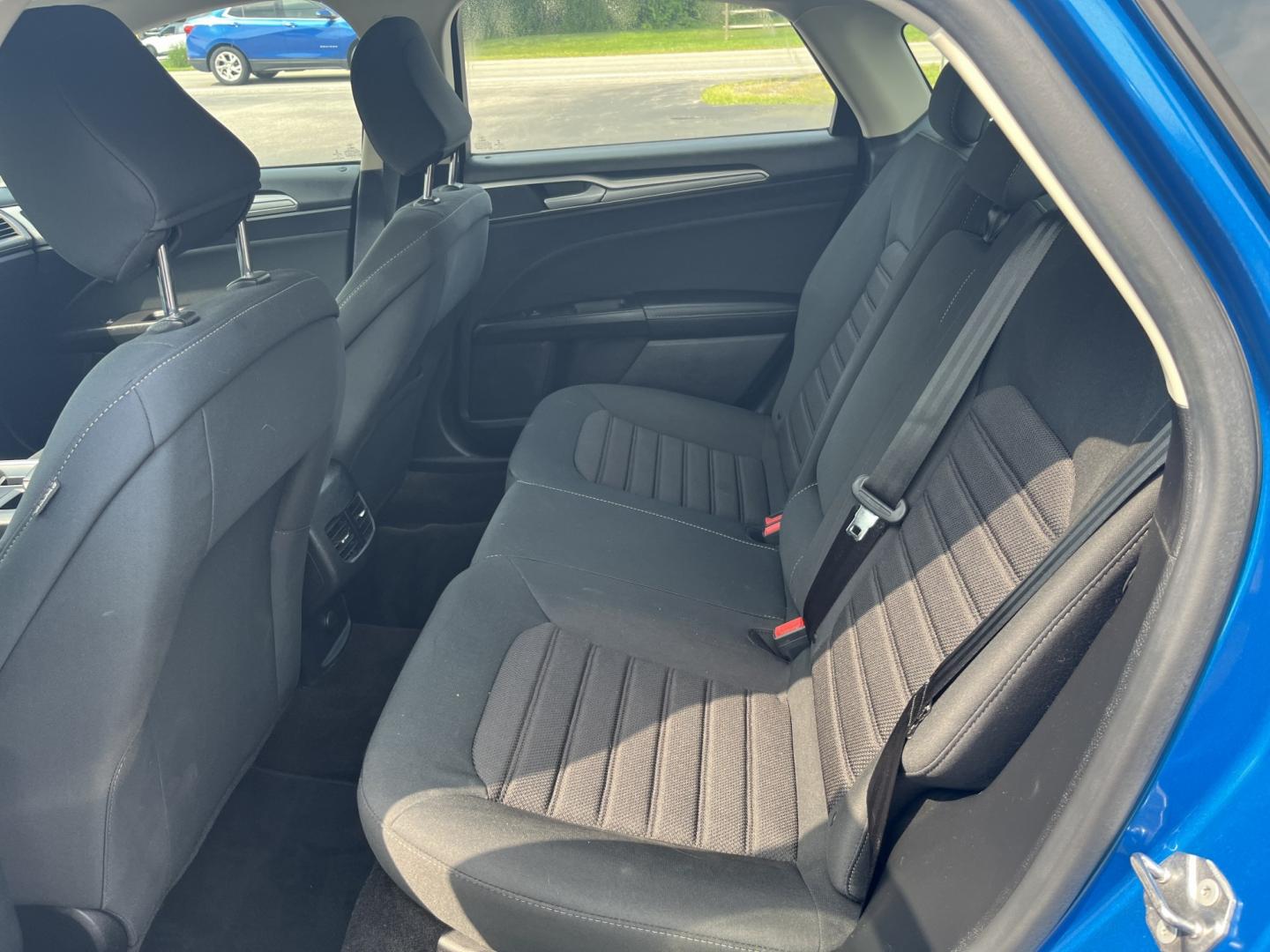 2020 Blue /Black Ford Fusion SE AWD (3FA6P0T99LR) with an 2.0L I4 DOHC 16V Turbo engine, Automatic transmission, located at 11115 Chardon Rd. , Chardon, OH, 44024, (440) 214-9705, 41.580246, -81.241943 - 2020 Ford Fusion SE AWD – Efficient Turbo Sedan with Fresh Tires and Advanced Safety Features! This 2020 Ford Fusion SE AWD is a stylish and capable midsize sedan that offers strong performance and confident all-weather handling. Powered by a responsive 2.0L Turbocharged EcoBoost I4 engine paired- Photo#30